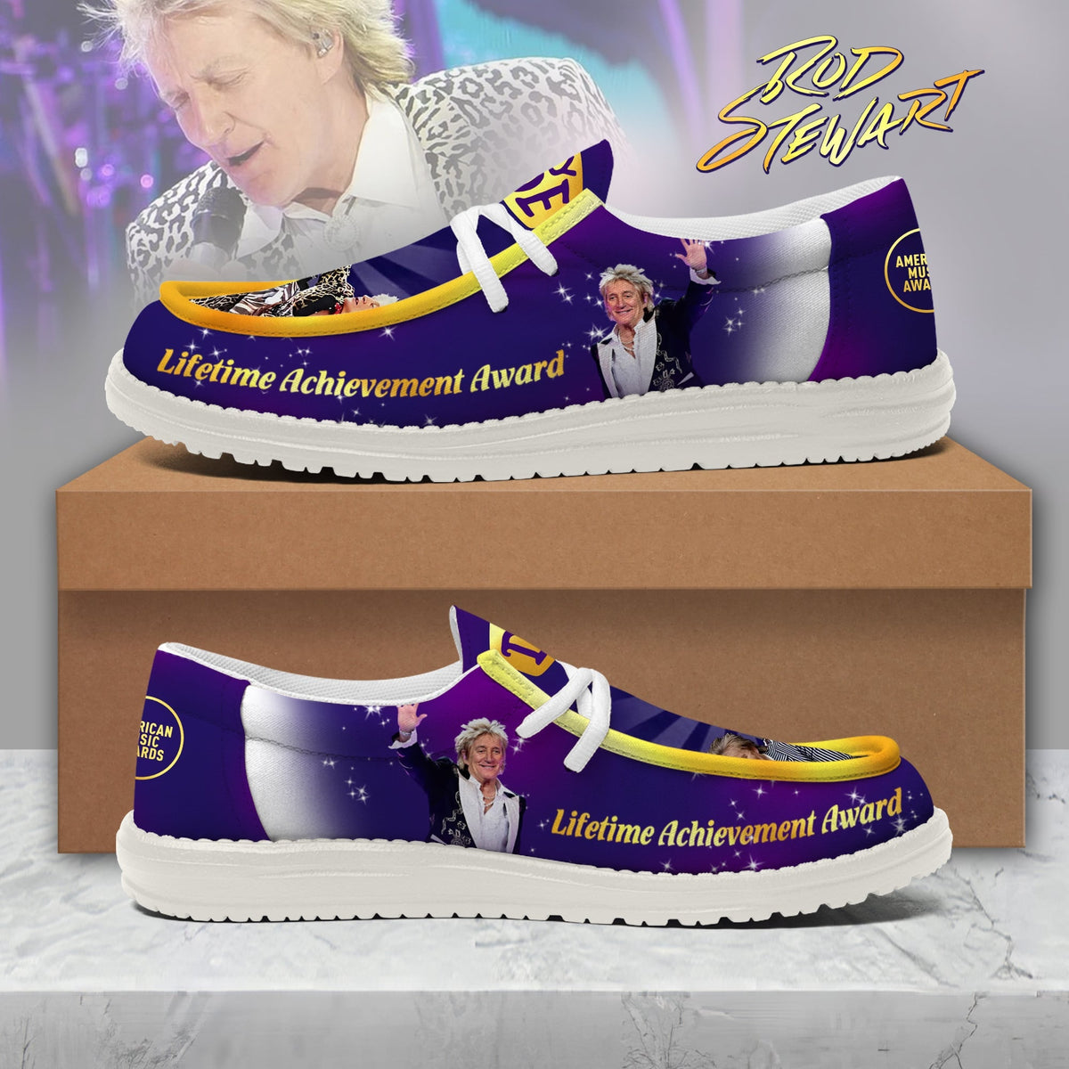 Rod Stewart Lace Up Loafers 2026