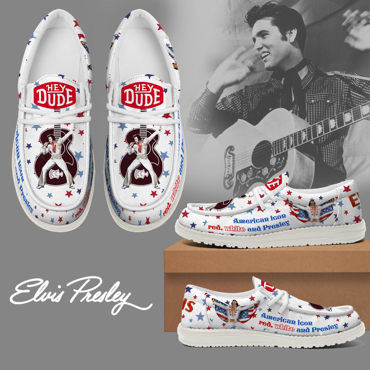 Elvis Presley Lace Up Loafers 2026