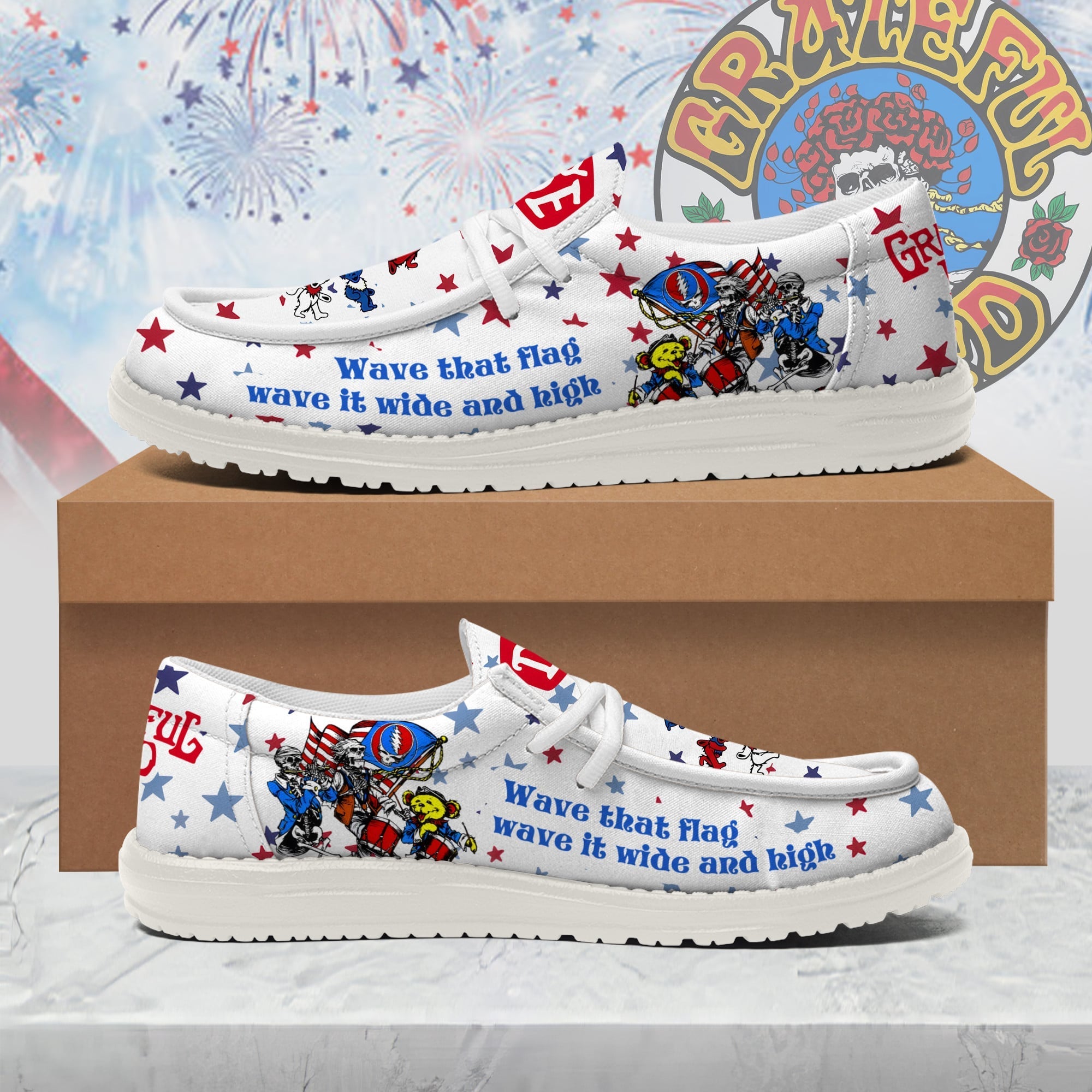 Grateful Dead Lace Up Loafers 2026