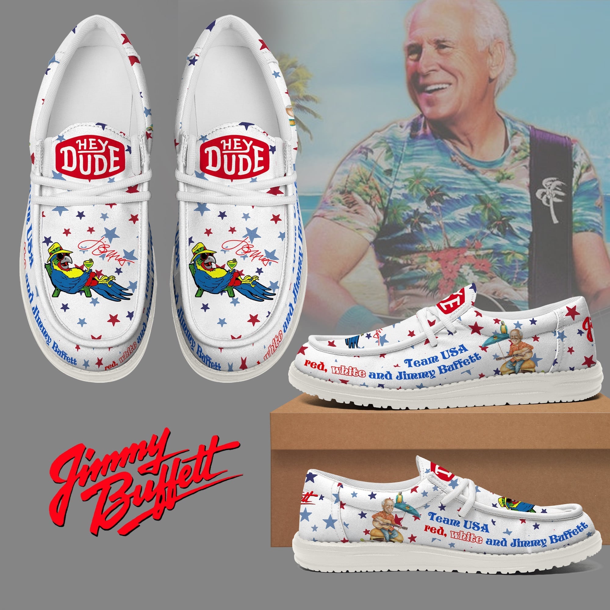 Jimmy Buffett Lace Up Loafers 2026