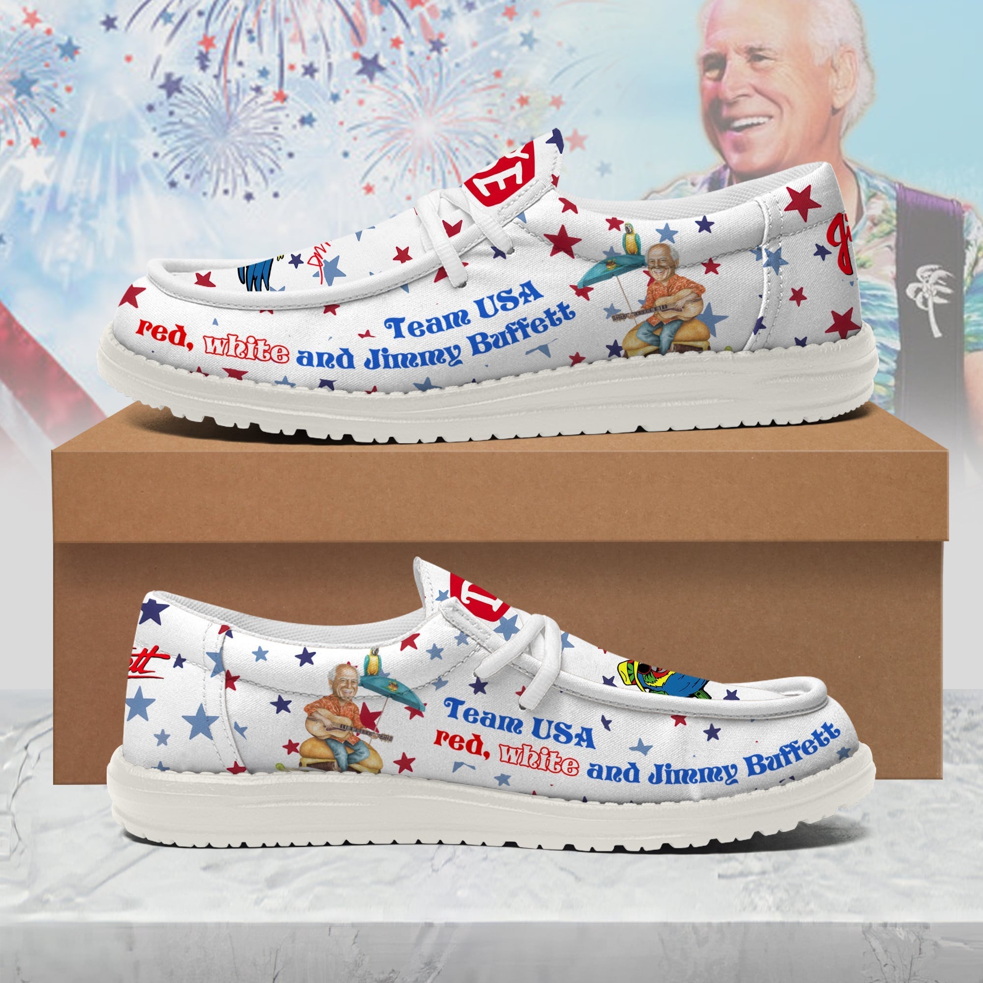 Jimmy Buffett Lace Up Loafers 2026