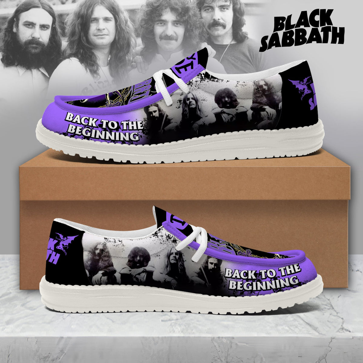 Black Sabbath Lace Up Loafers 2026