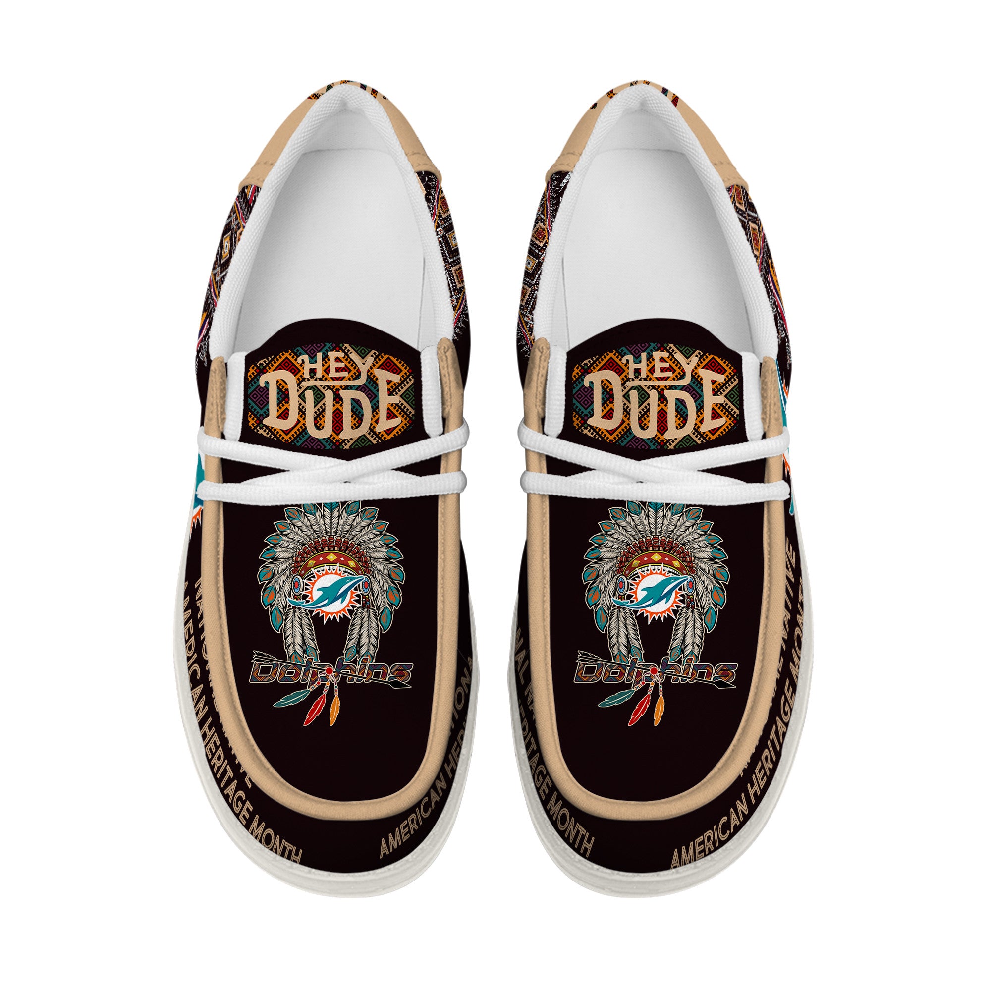 Miami Dolphins Lace Up Loafers 2026