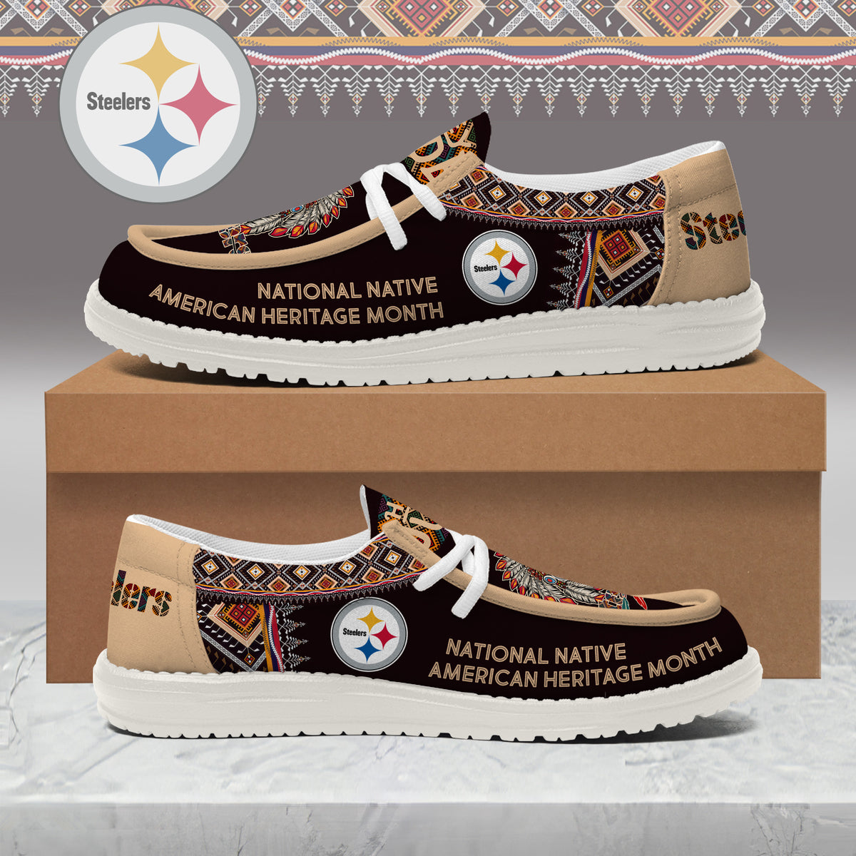 Pittsburgh Steelers Lace Up Loafers 2026
