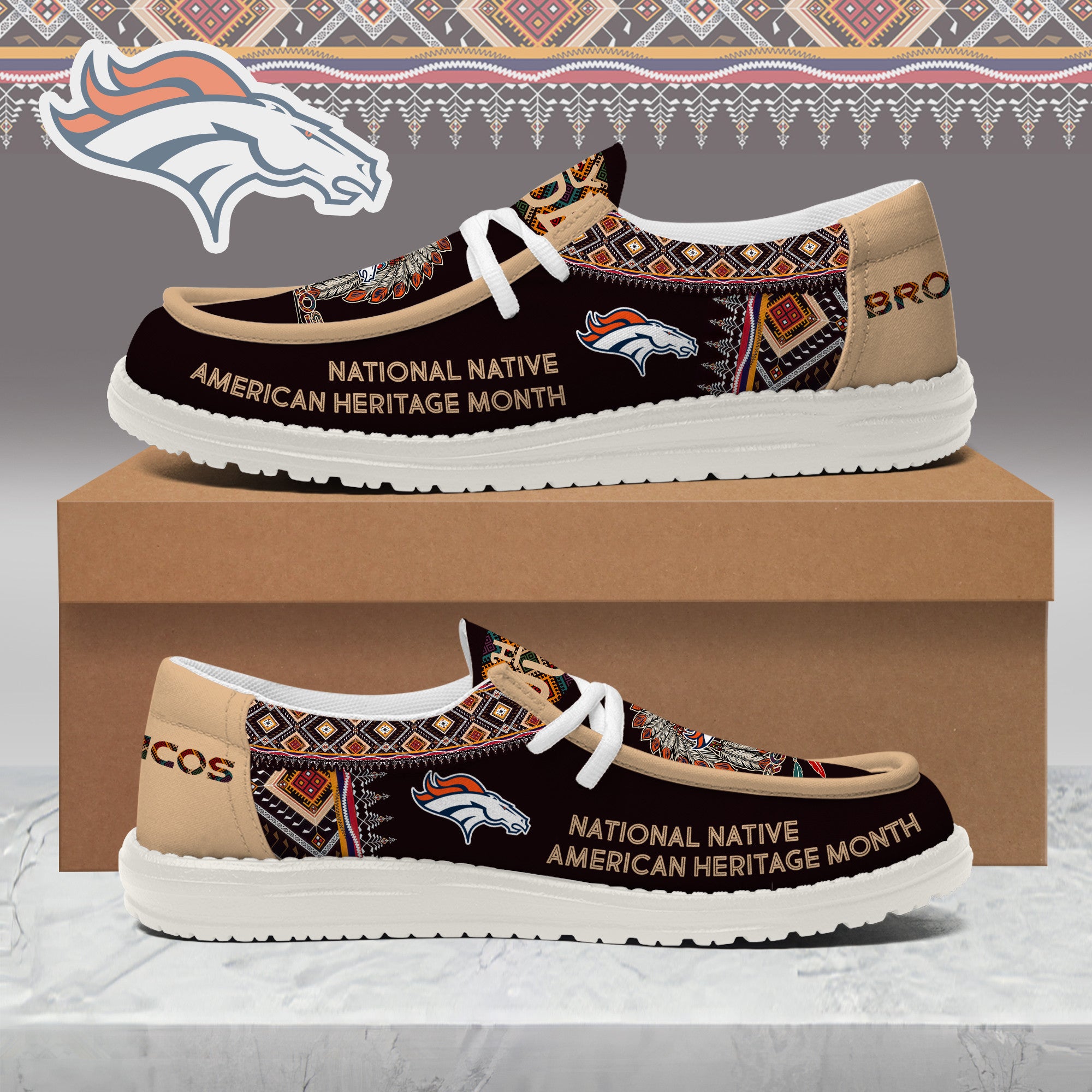 Denver Broncos Lace Up Loafers 2026