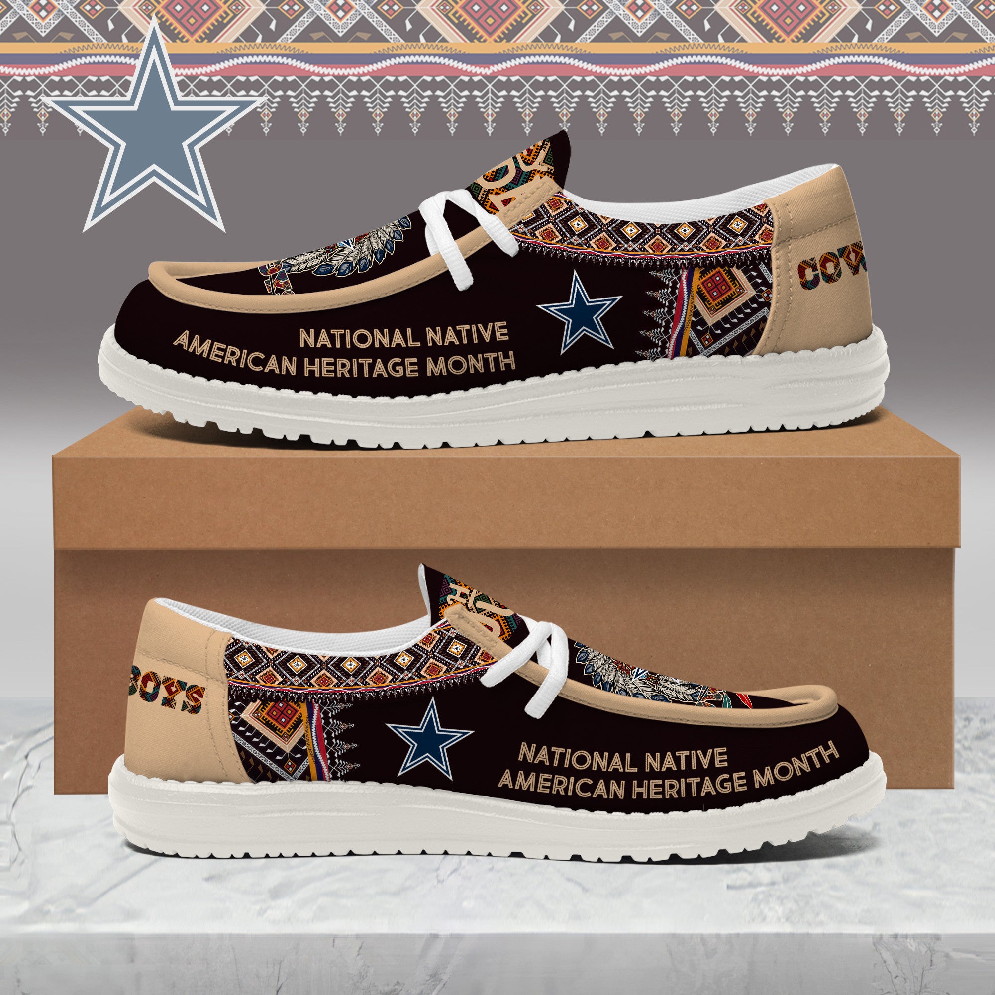 Dallas Cowboys Lace Up Loafers 2026