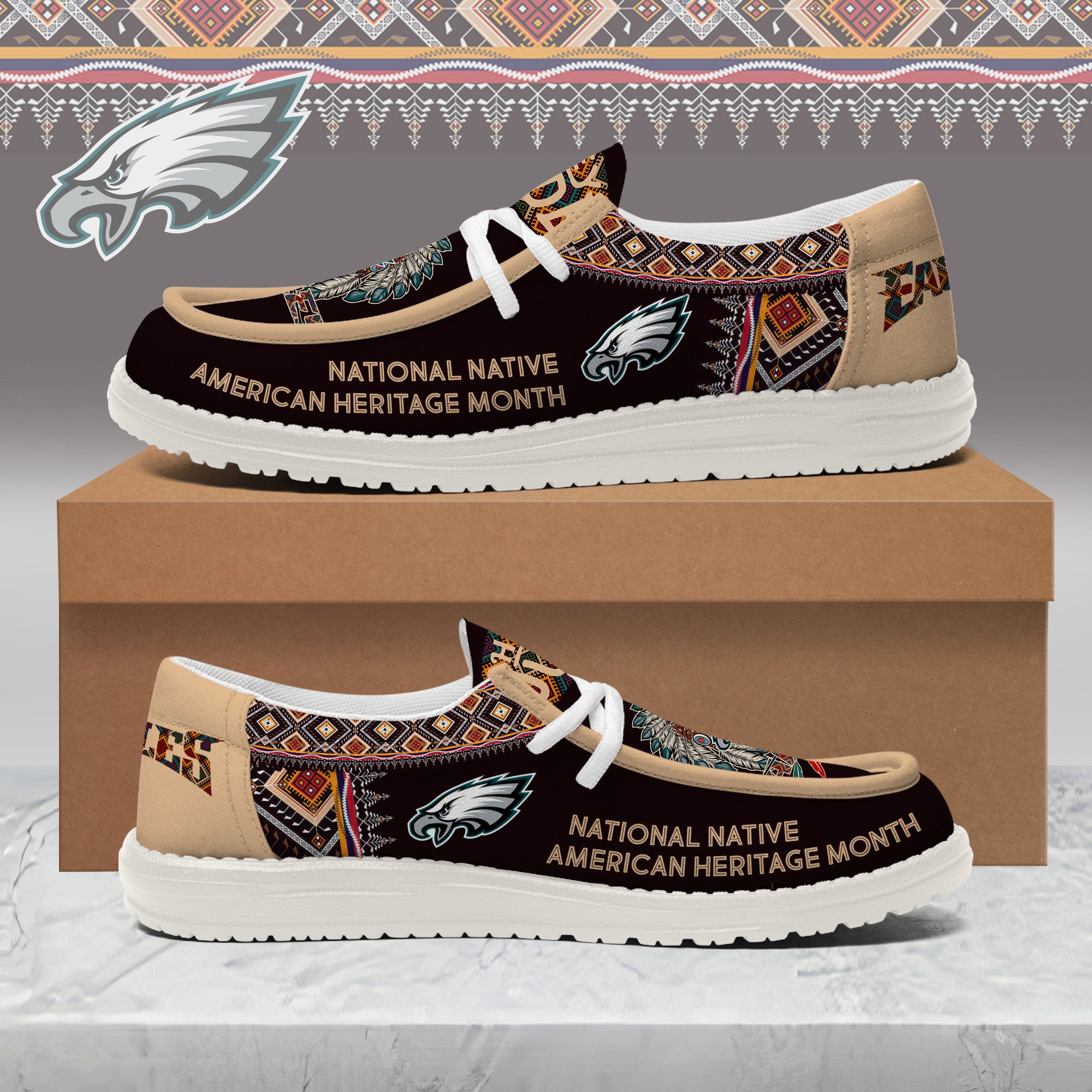 Philadelphia Eagles Lace Up Loafers 2026