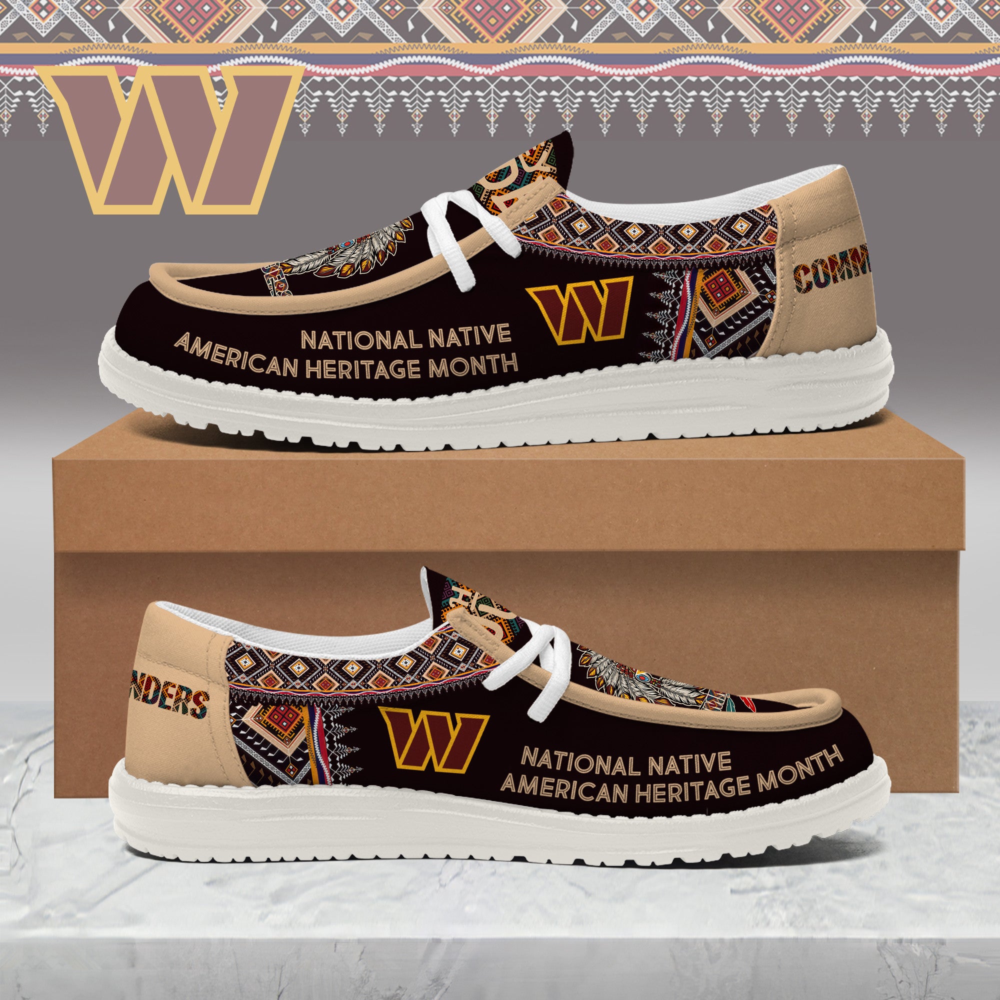 Washington Commanders Lace Up Loafers 2026