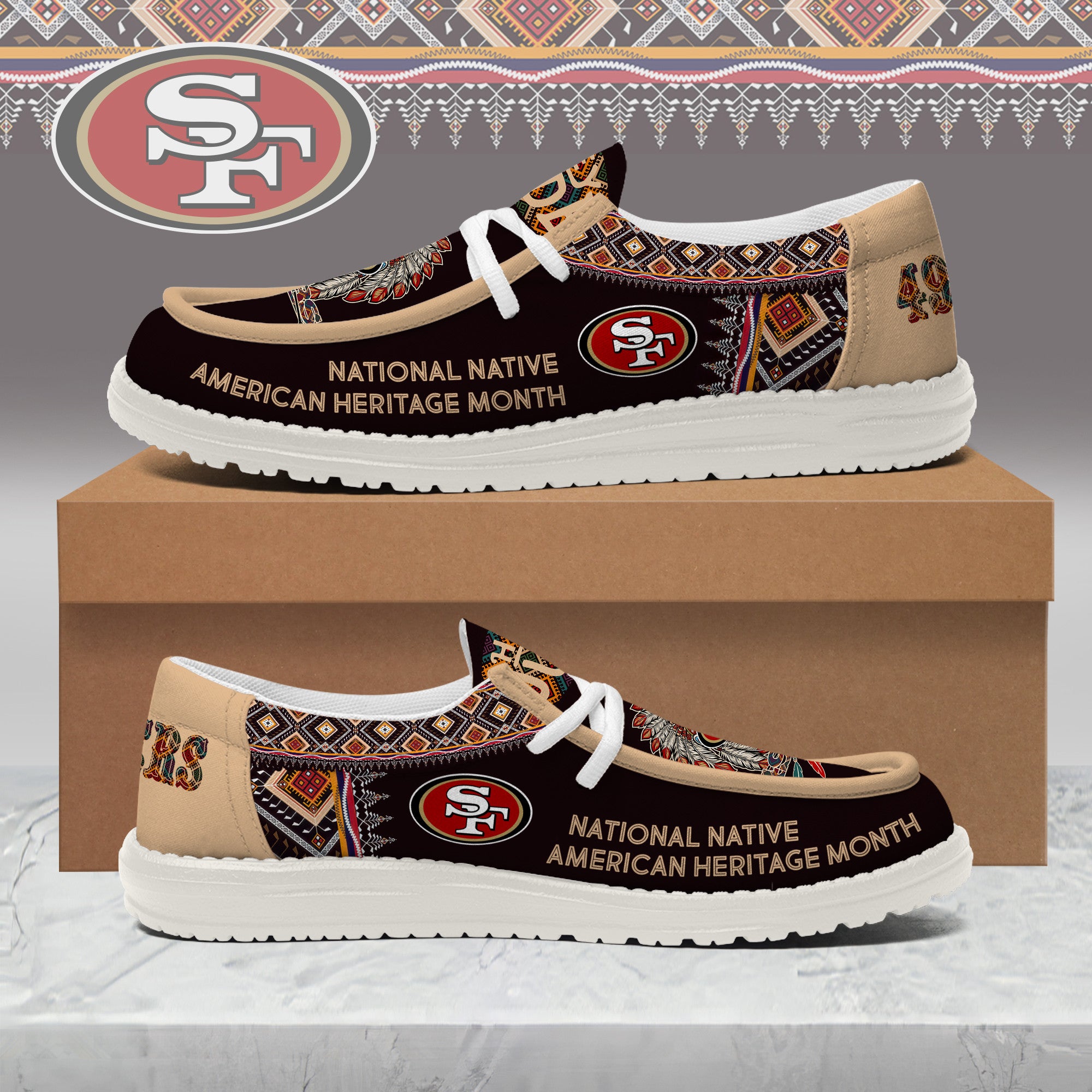 San Francisco 49ers Lace Up Loafers 2026
