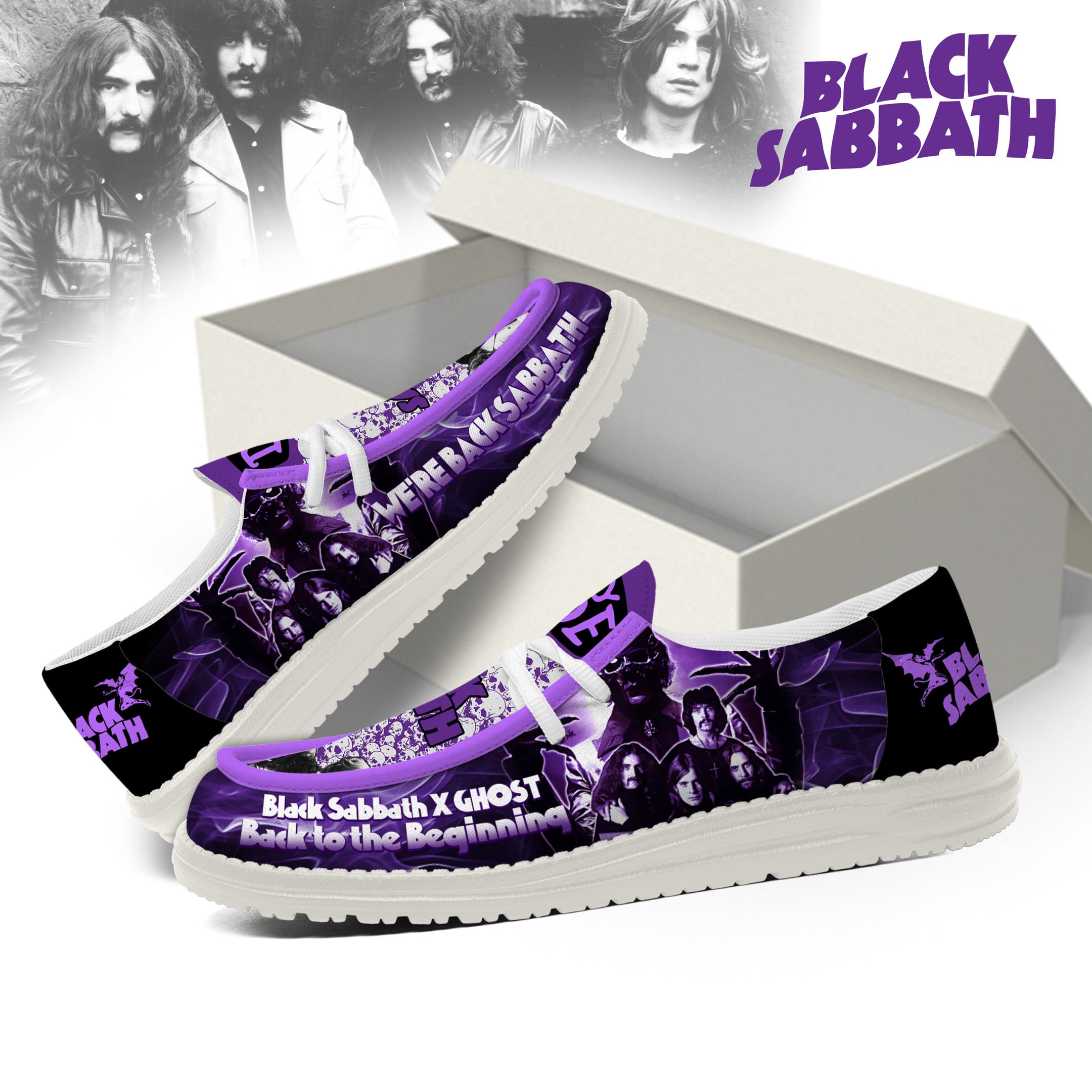 Black Sabbath Lace Up Loafers 2026