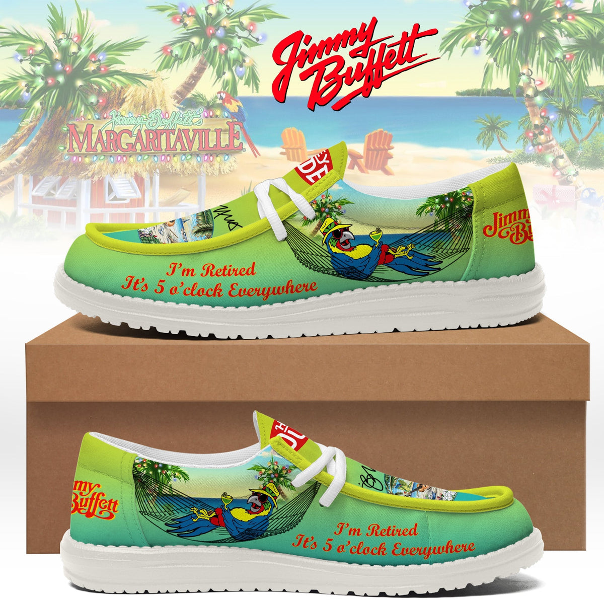 Jimmy Buffett Lace Up Loafers 2026