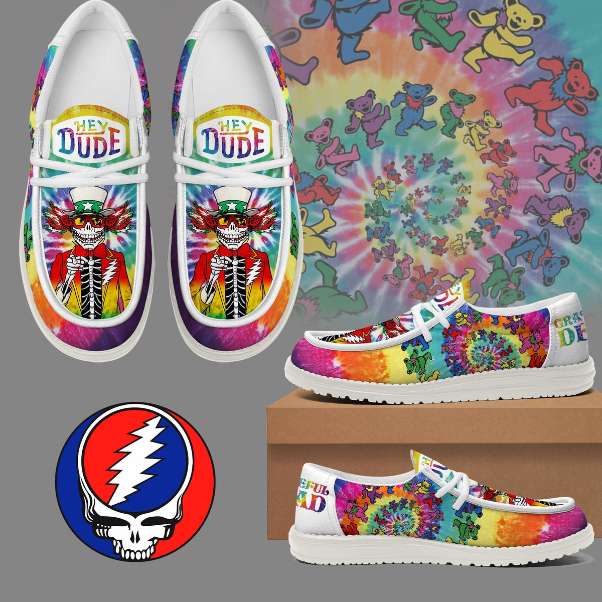 Grateful Dead Lace Up Loafers 2026