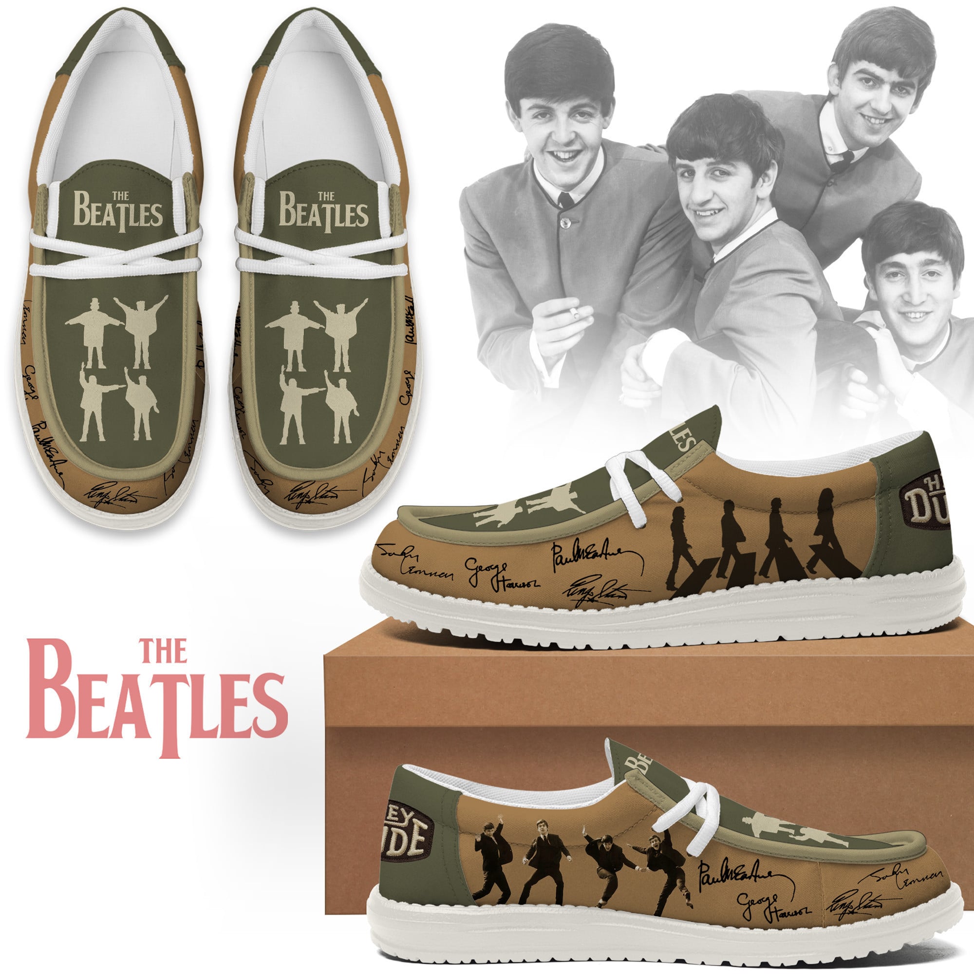 The Beatles Lace Up Loafers 2026
