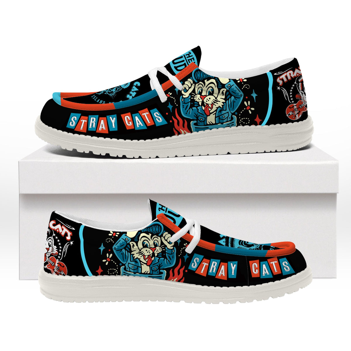 Stray Cats Lace Up Loafers 2026