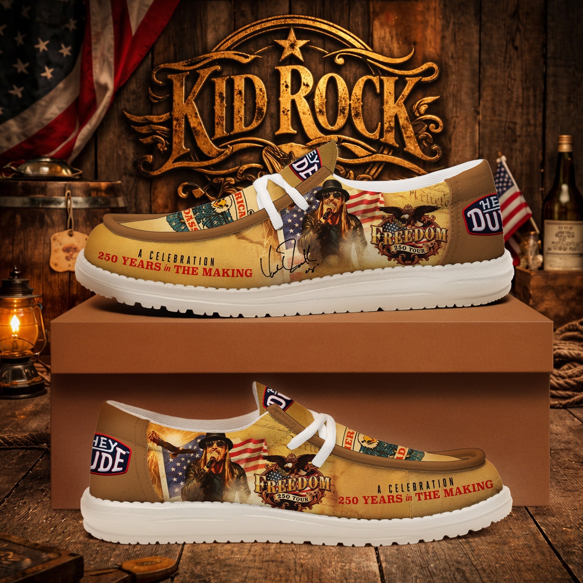 Kid Rock Lace Up Loafers 2026