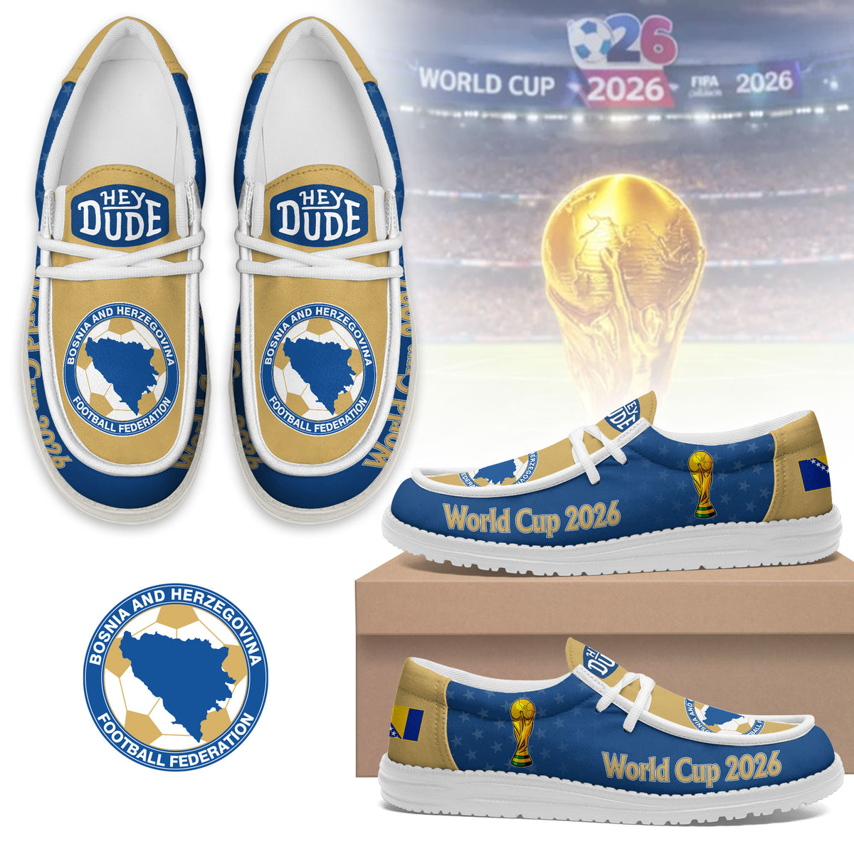 Bosnia & Herzegovina Lace Up Loafers 2026