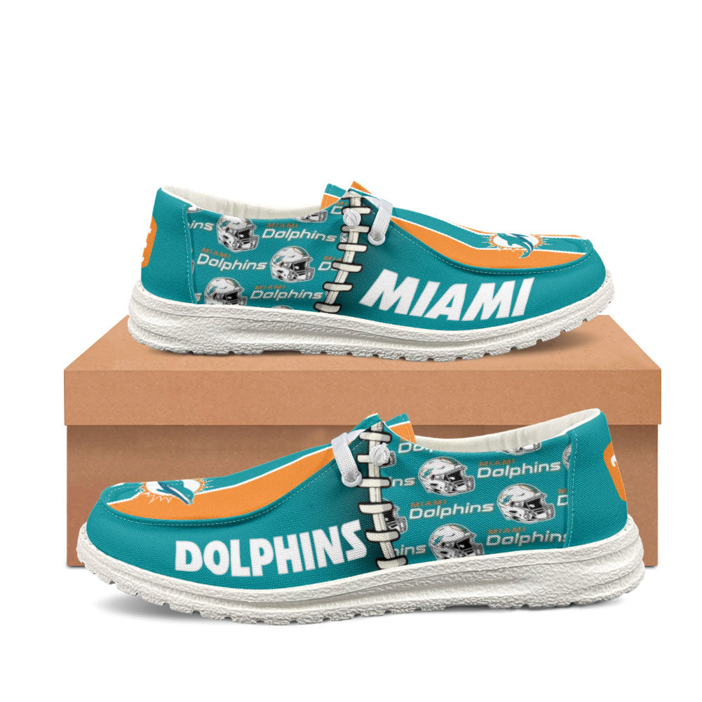 Miami Dolphins Lace Up Loafers 2026