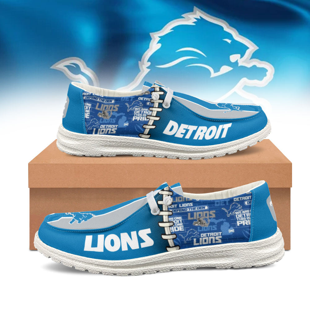 Detroit Lions Lace Up Loafers 2026