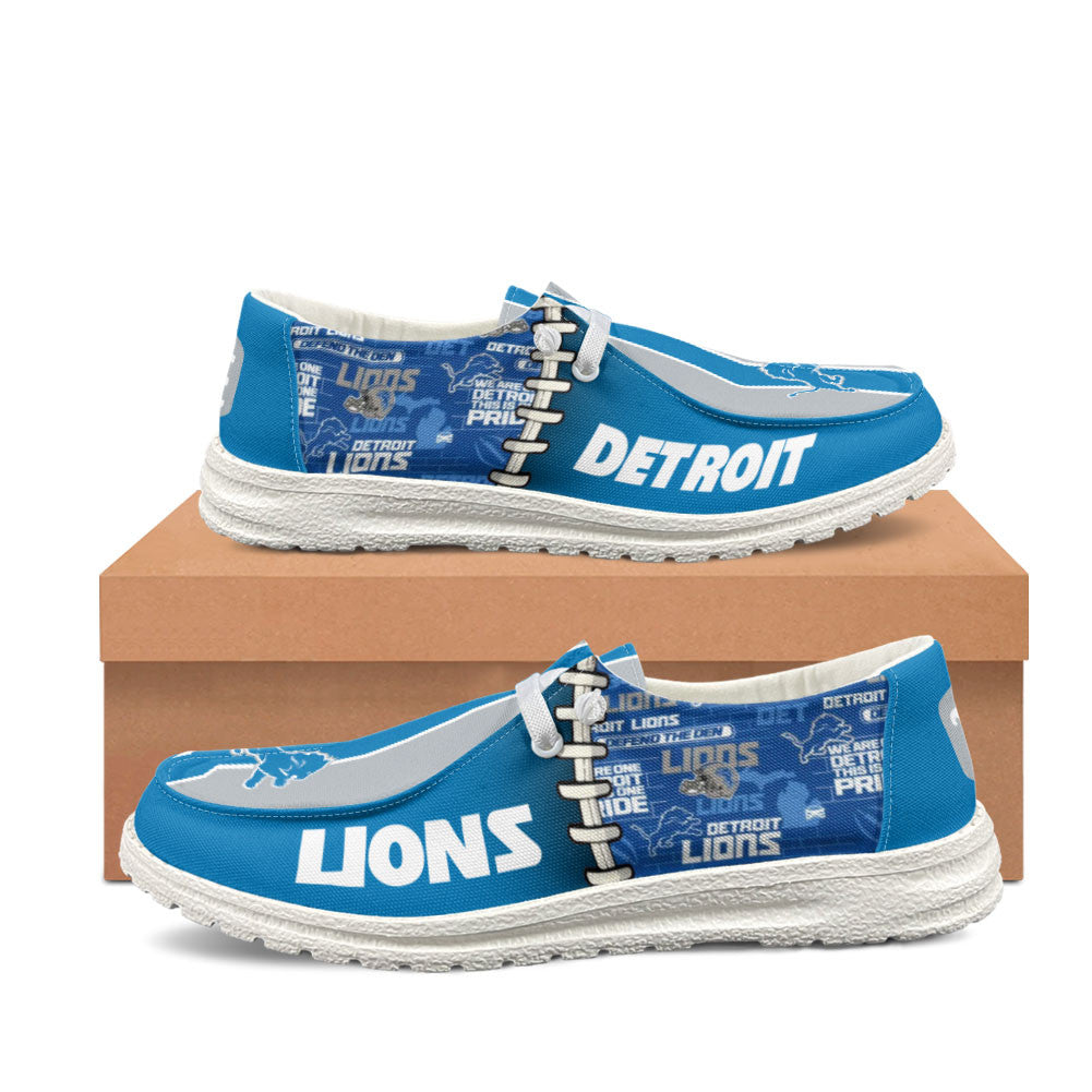 Detroit Lions Lace Up Loafers 2026