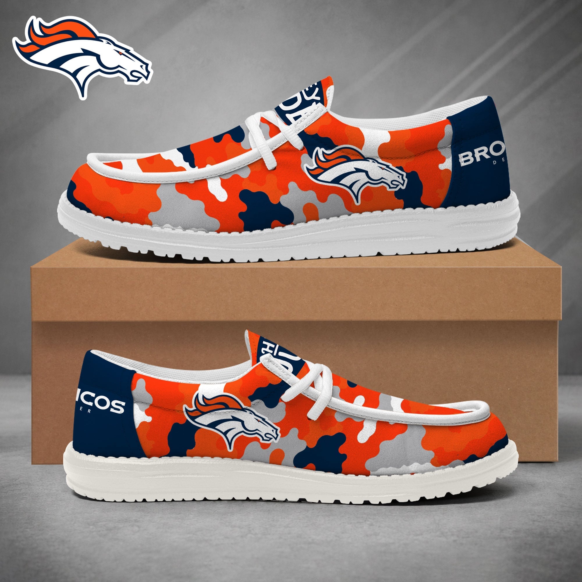 Denver Broncos Lace Up Loafers 2026