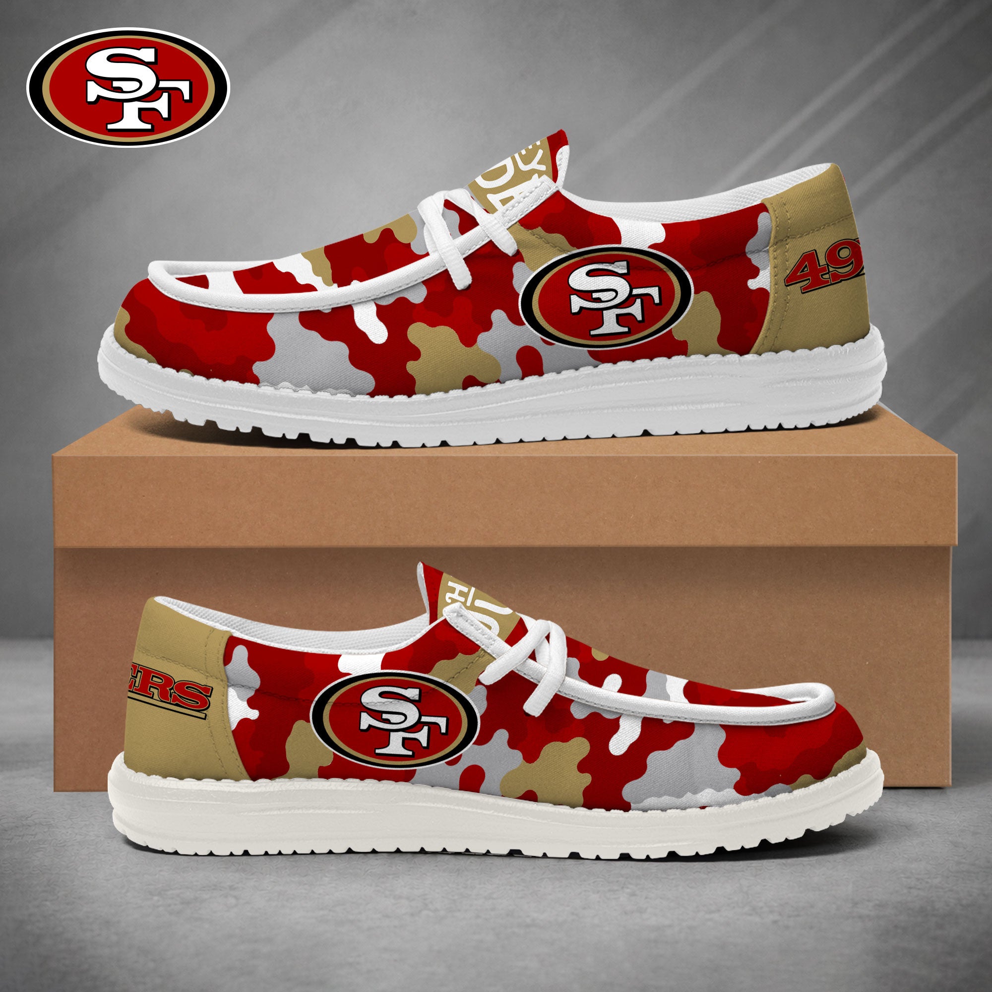 San Francisco 49ers Lace Up Loafers 2026
