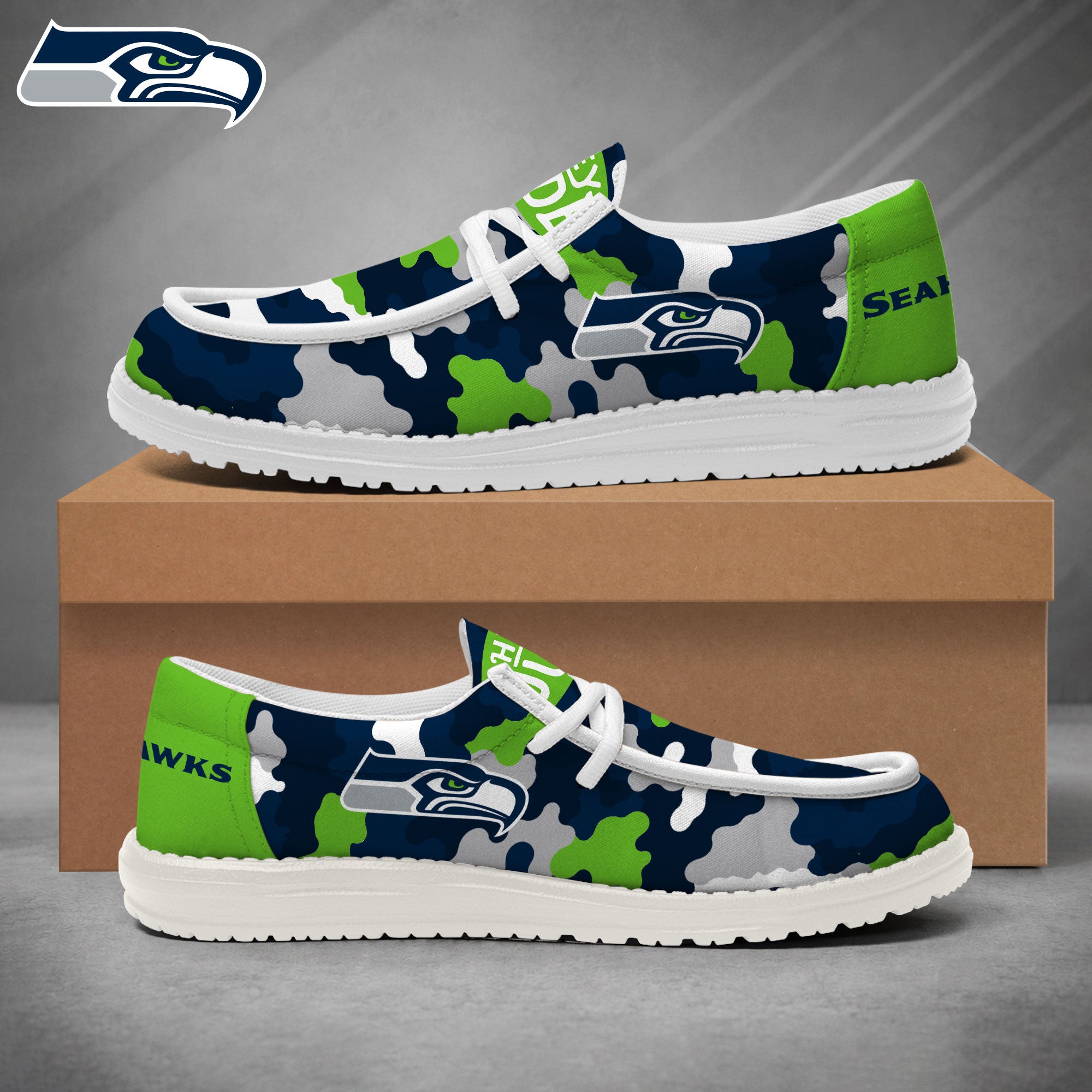 Seattle Seahawks Lace Up Loafers 2026