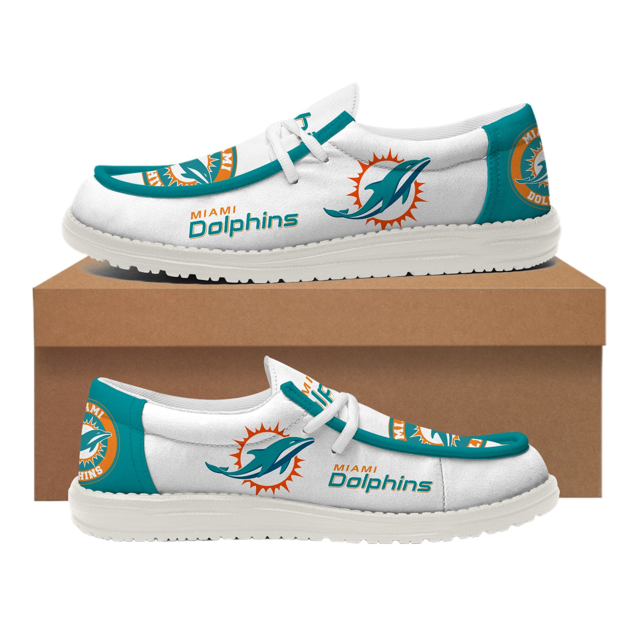Miami Dolphins Lace Up Loafers 2026