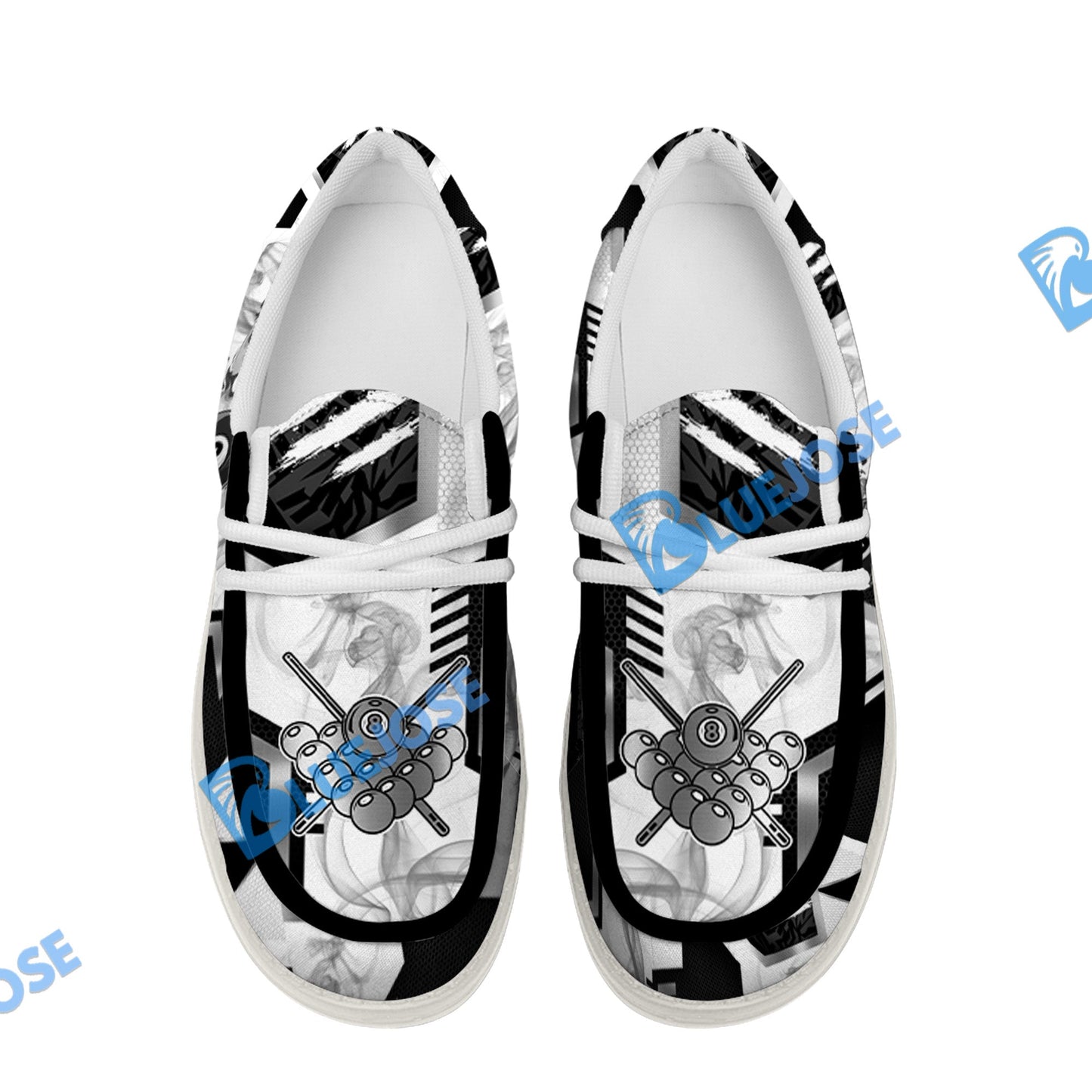 Billiards Ball 8 Line Smoke Lace Up Loafers 2026