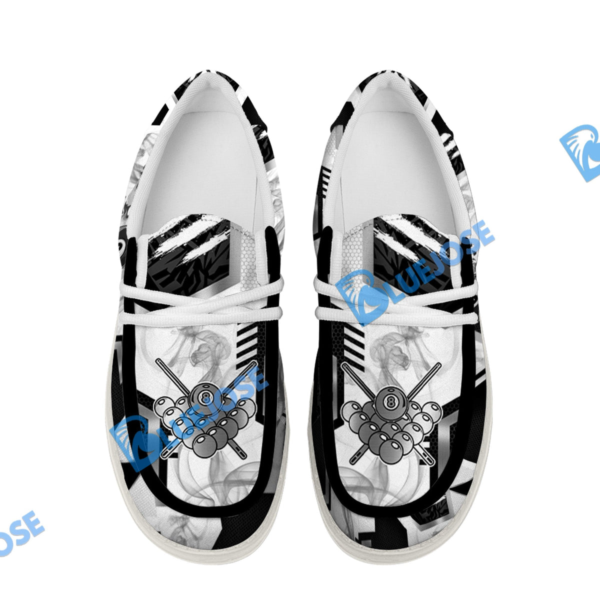 Billiards Ball 8 Line Smoke Lace Up Loafers 2026