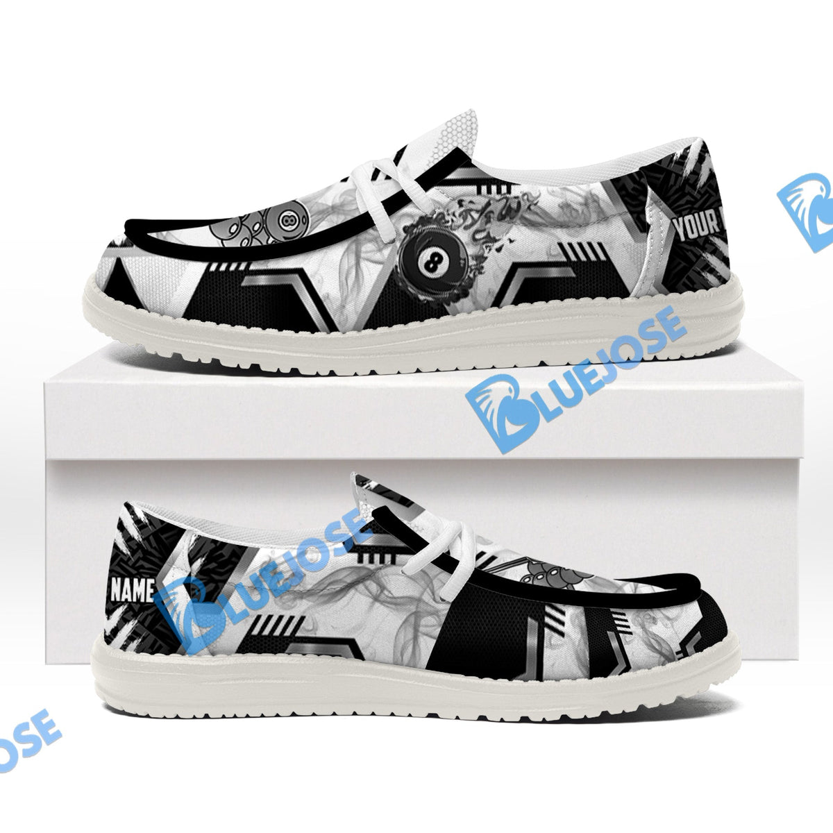 Billiards Ball 8 Line Smoke Lace Up Loafers 2026
