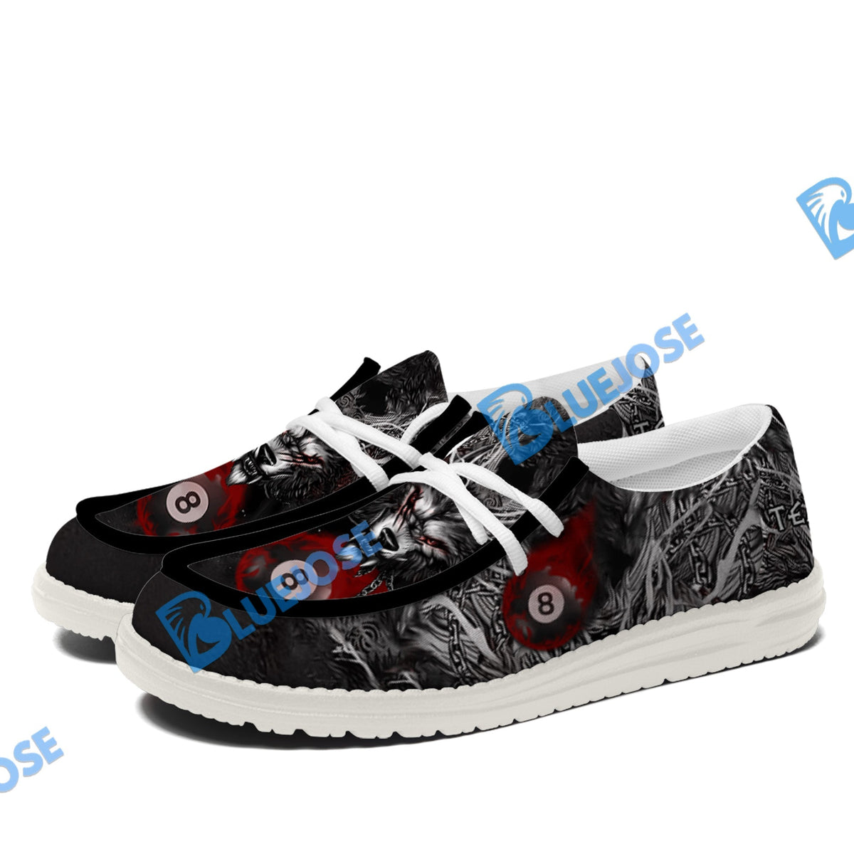 Billiards 8 Chain Scar Wolf Lace Up Loafers 2026
