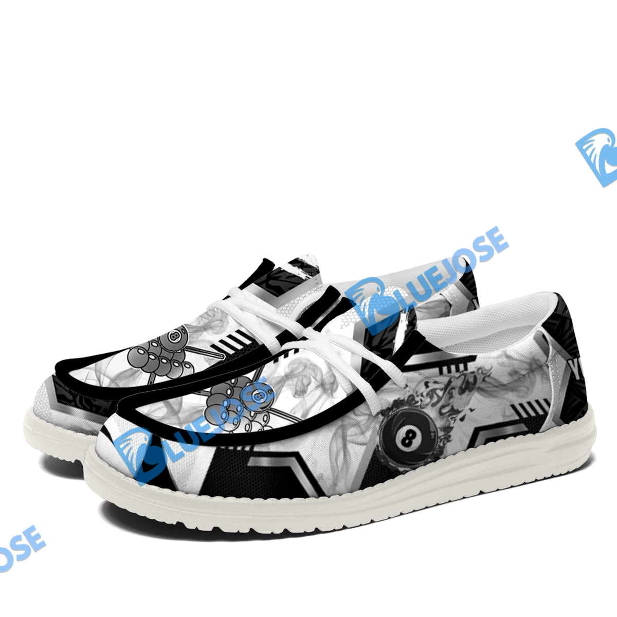 Billiards Ball 8 Line Smoke Lace Up Loafers 2026
