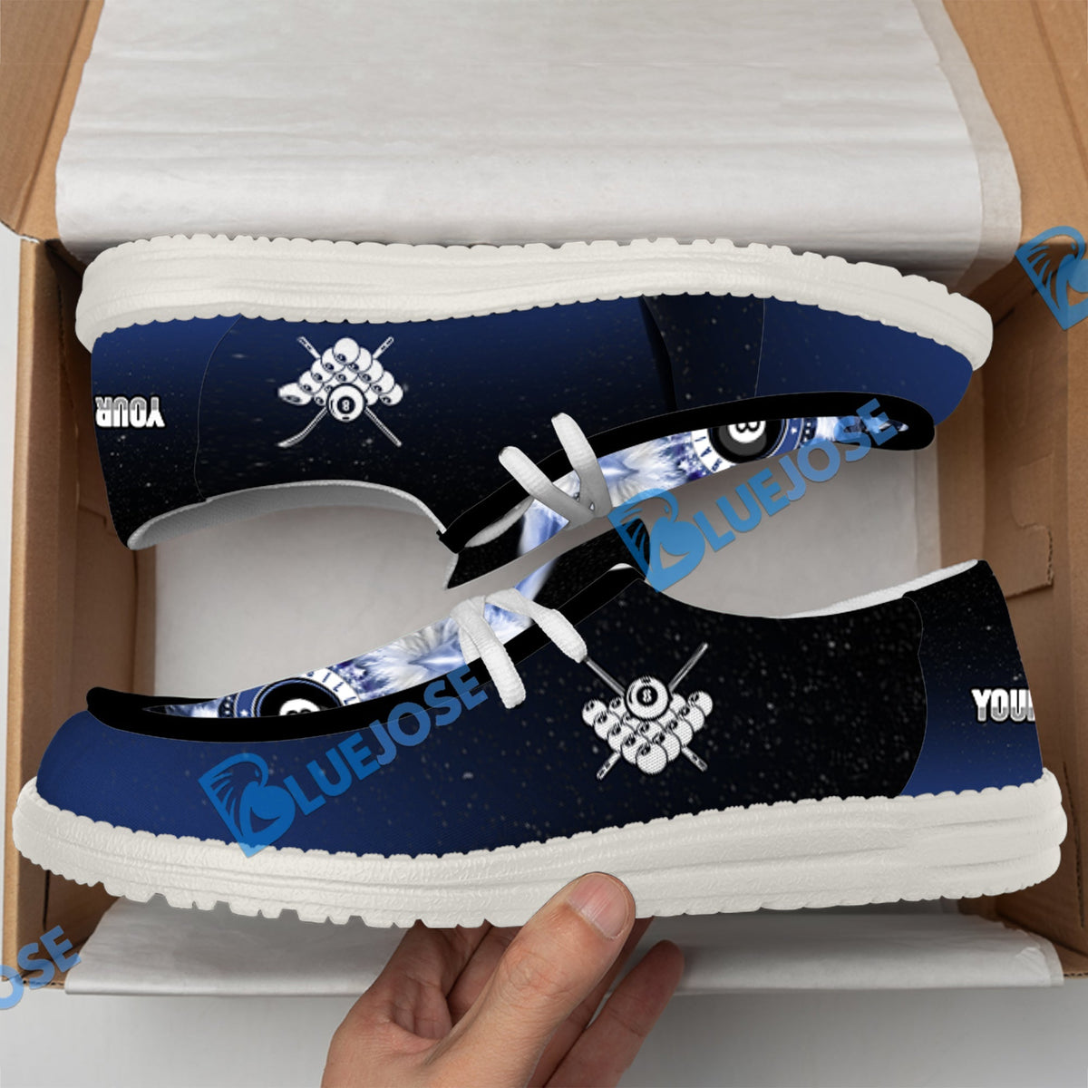 Billiards Ball 8 Cross Eagle American Flag Lace Up Loafers 2026