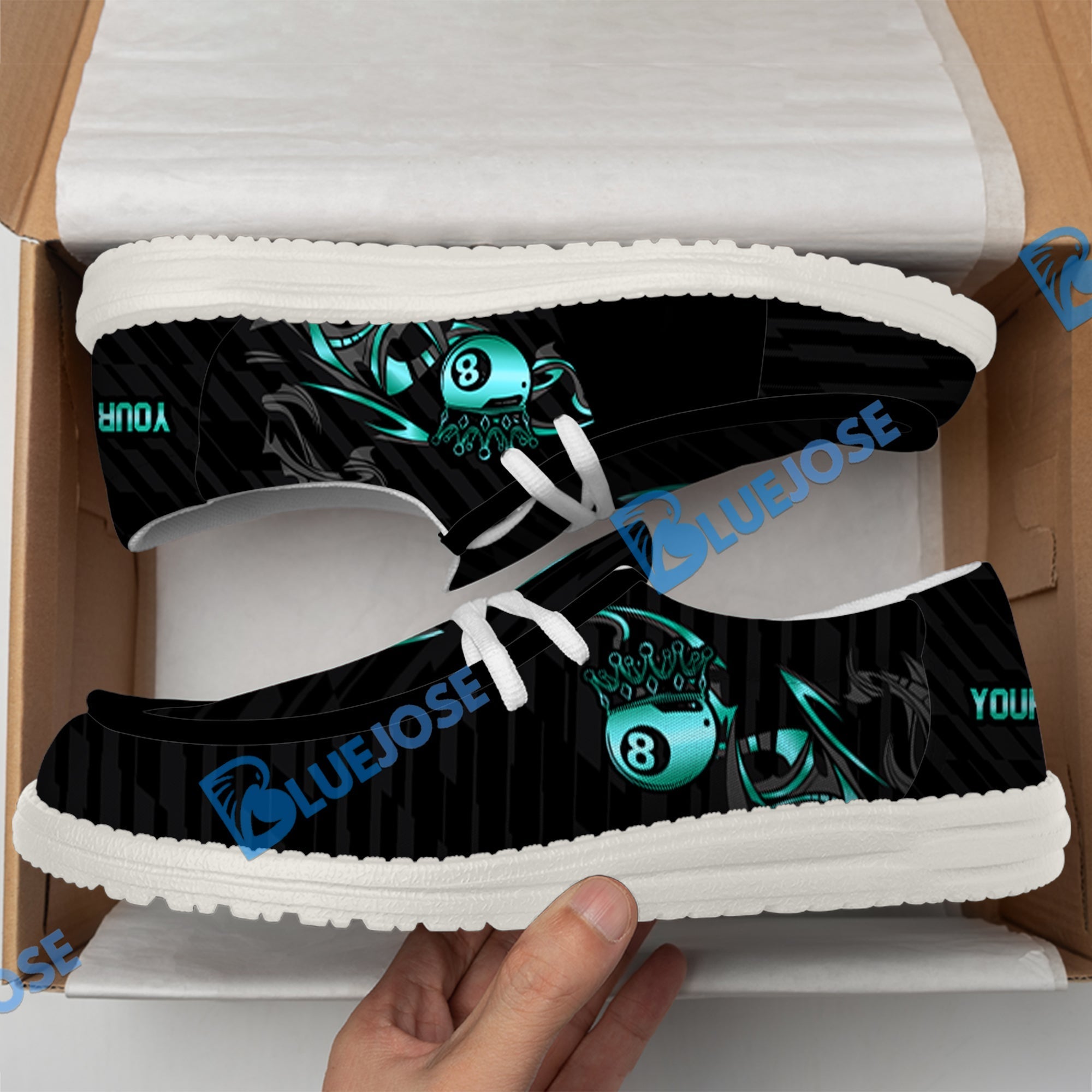 Billiards Ball 8 Crown Lace Up Loafers 2026