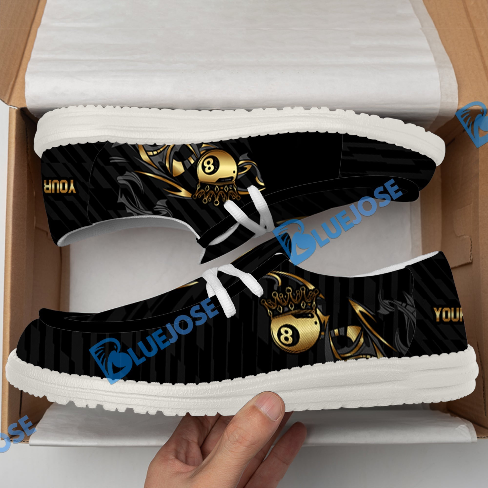 Billiards Ball 8 Crown Lace Up Loafers 2026