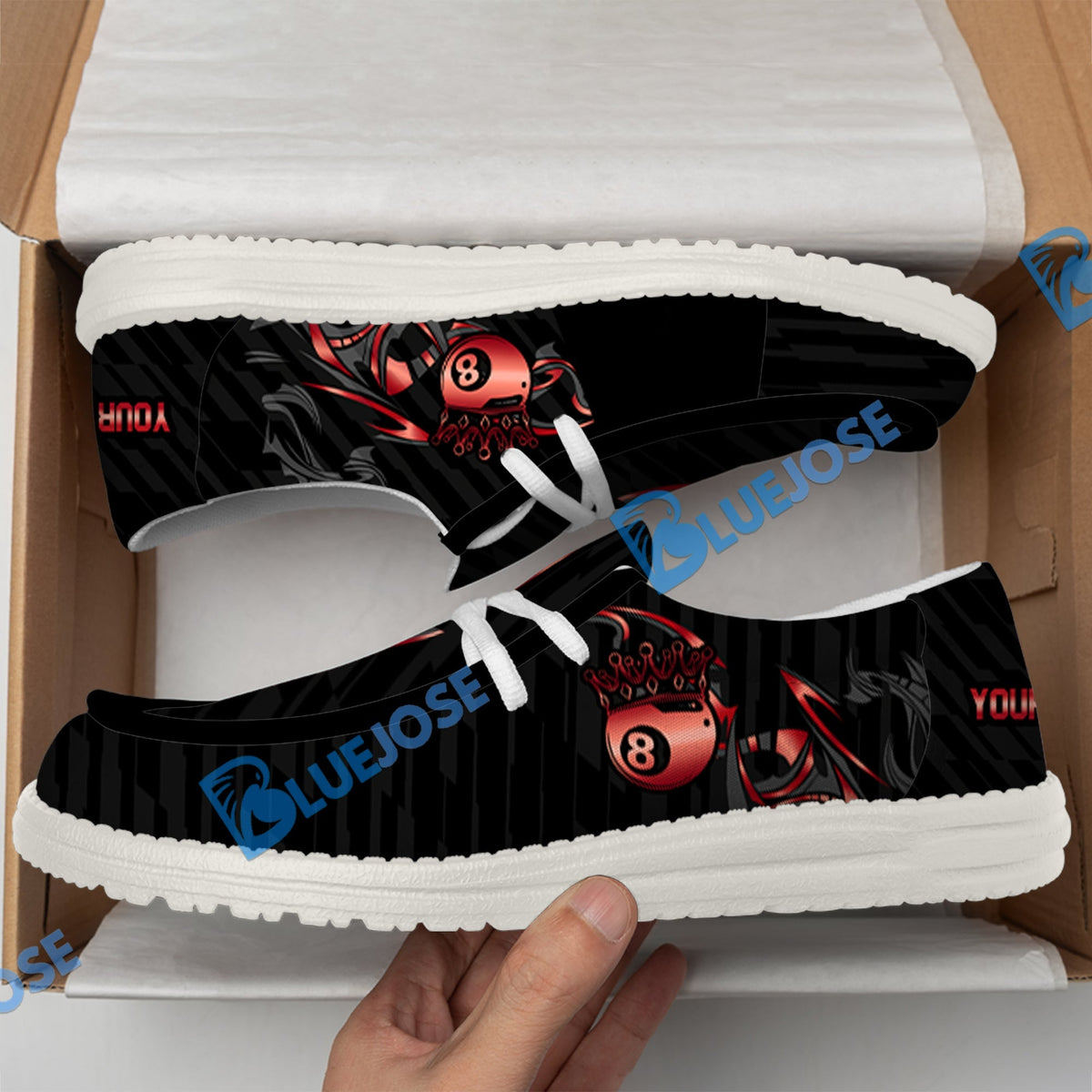 Billiards Ball 8 Crown Lace Up Loafers 2026