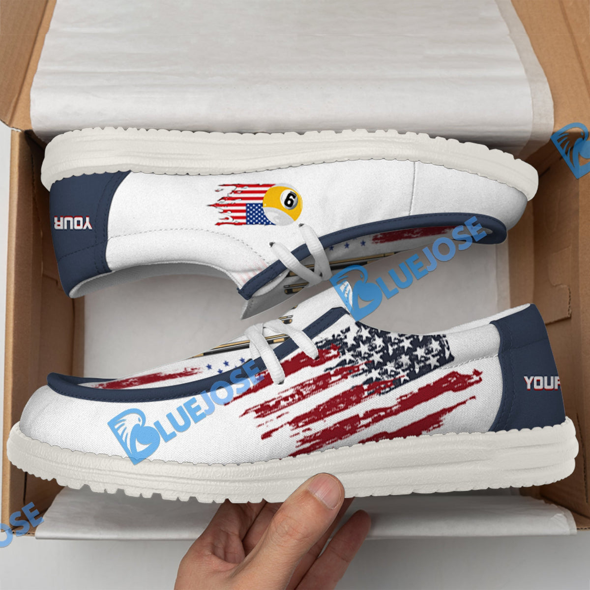 Billiards Ball 9 US Flag Champion Lace Up Loafers 2026