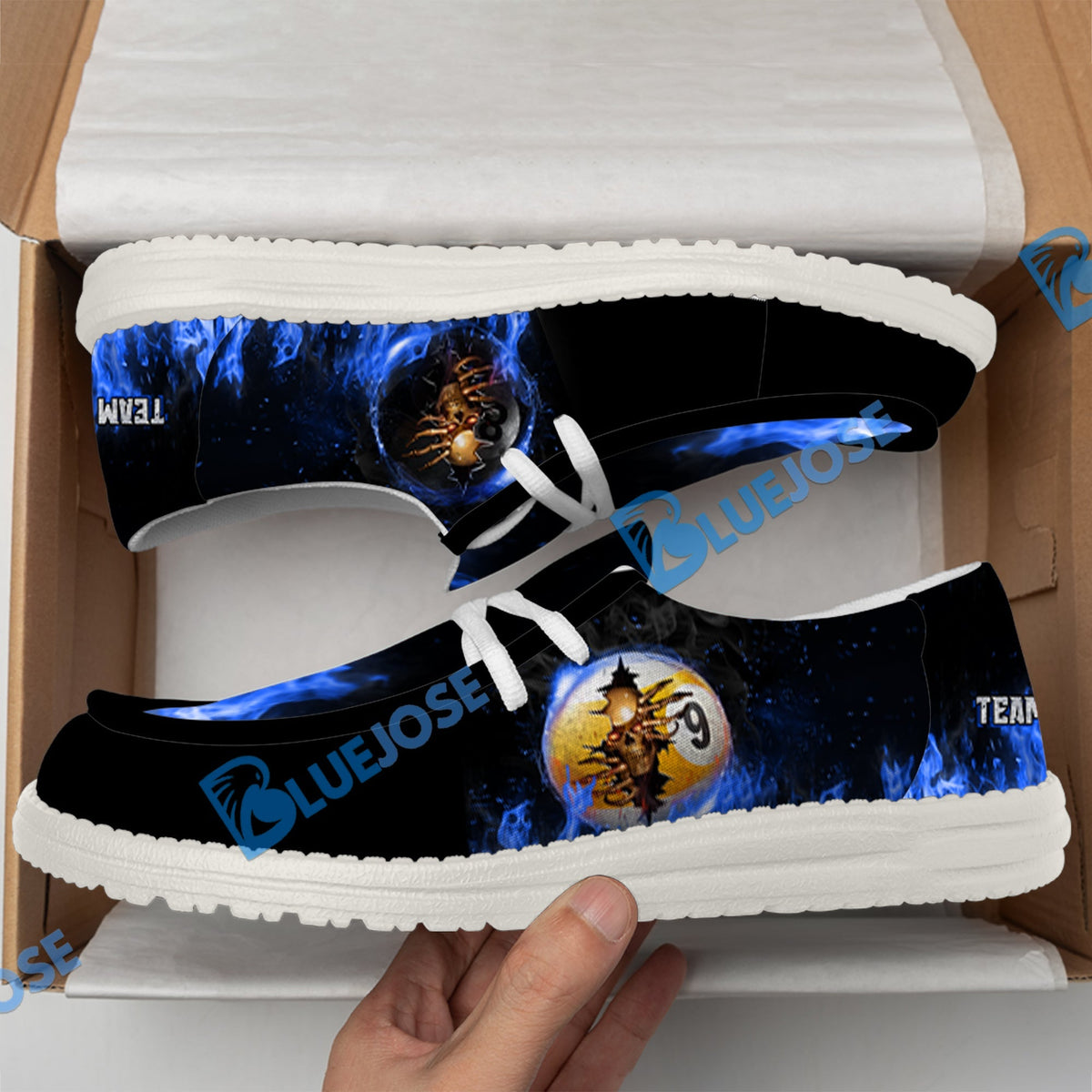 Billiards Ball 8 And 9 Fire Crack Lace Up Loafers 2026