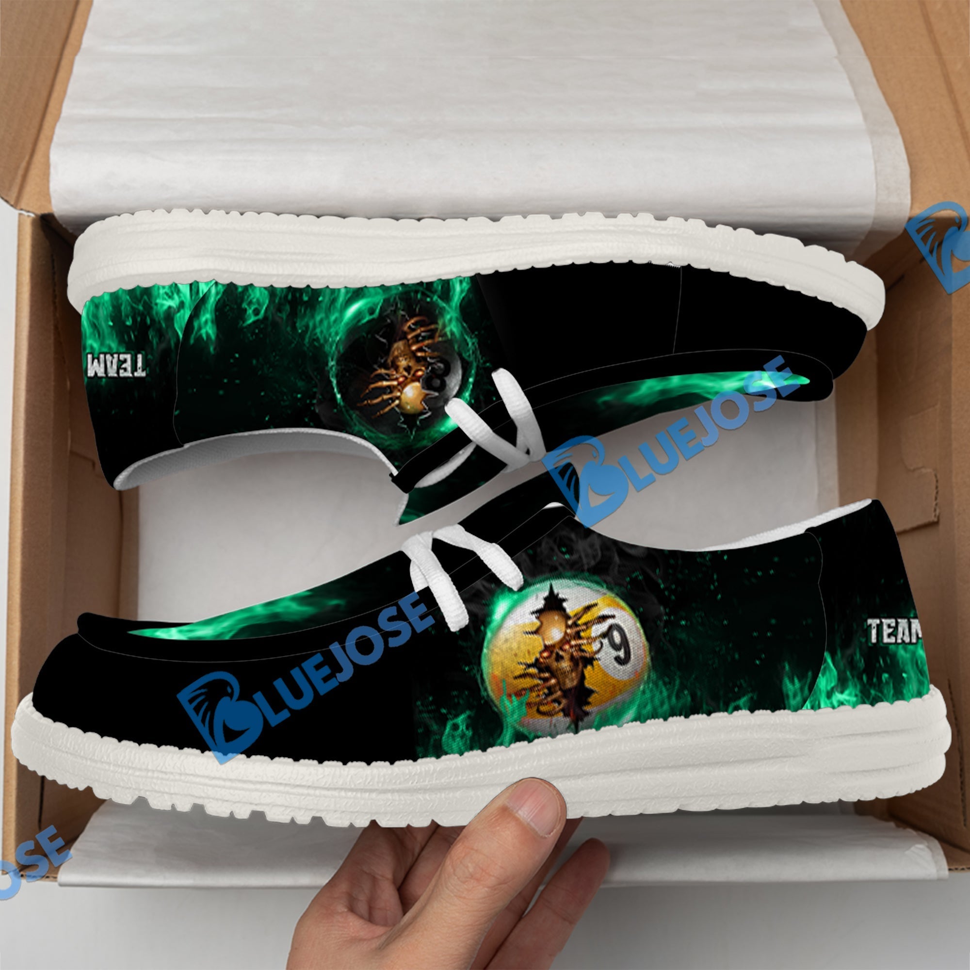 Billiards Ball 8 And 9 Fire Crack Lace Up Loafers 2026