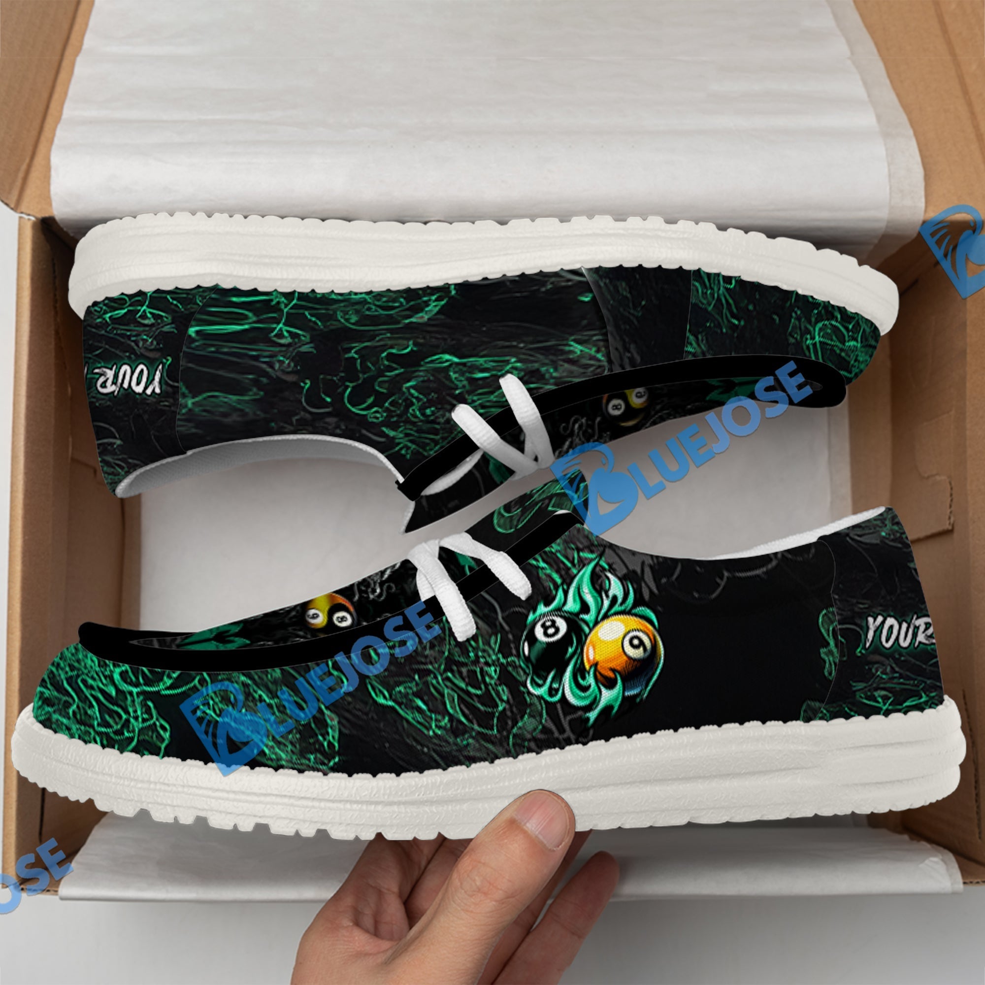 Billiards Ball 8 & 9 Yinyang Dragon Tiger Lace Up Loafers 2026