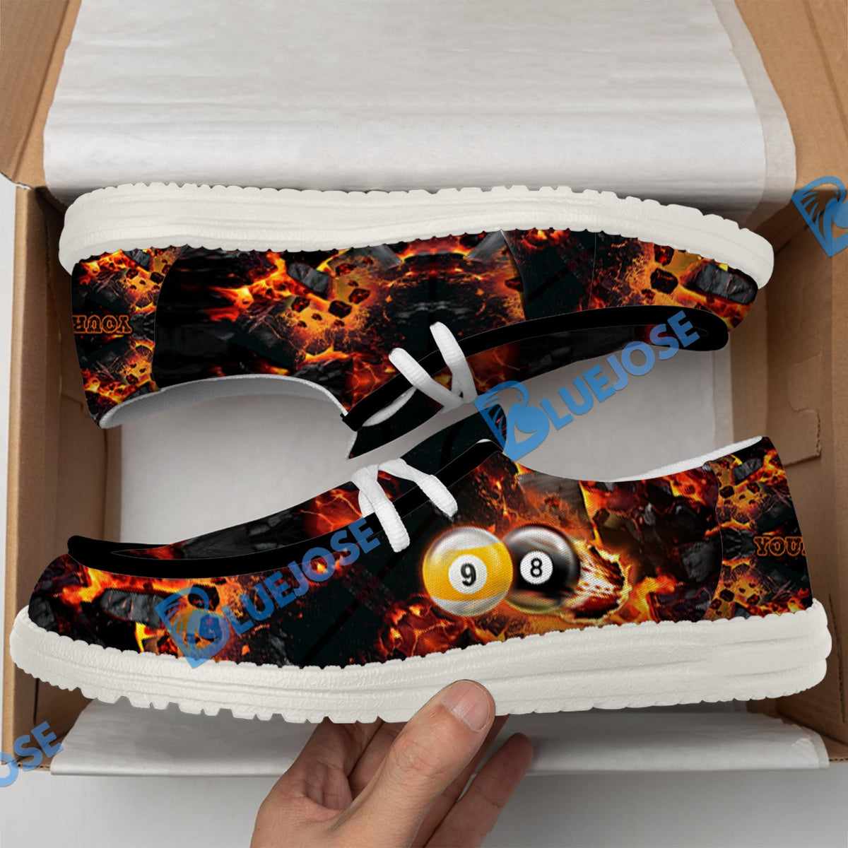 Billiards Ball 8&9 Shoot And Destroy Lace Up Loafers 2026