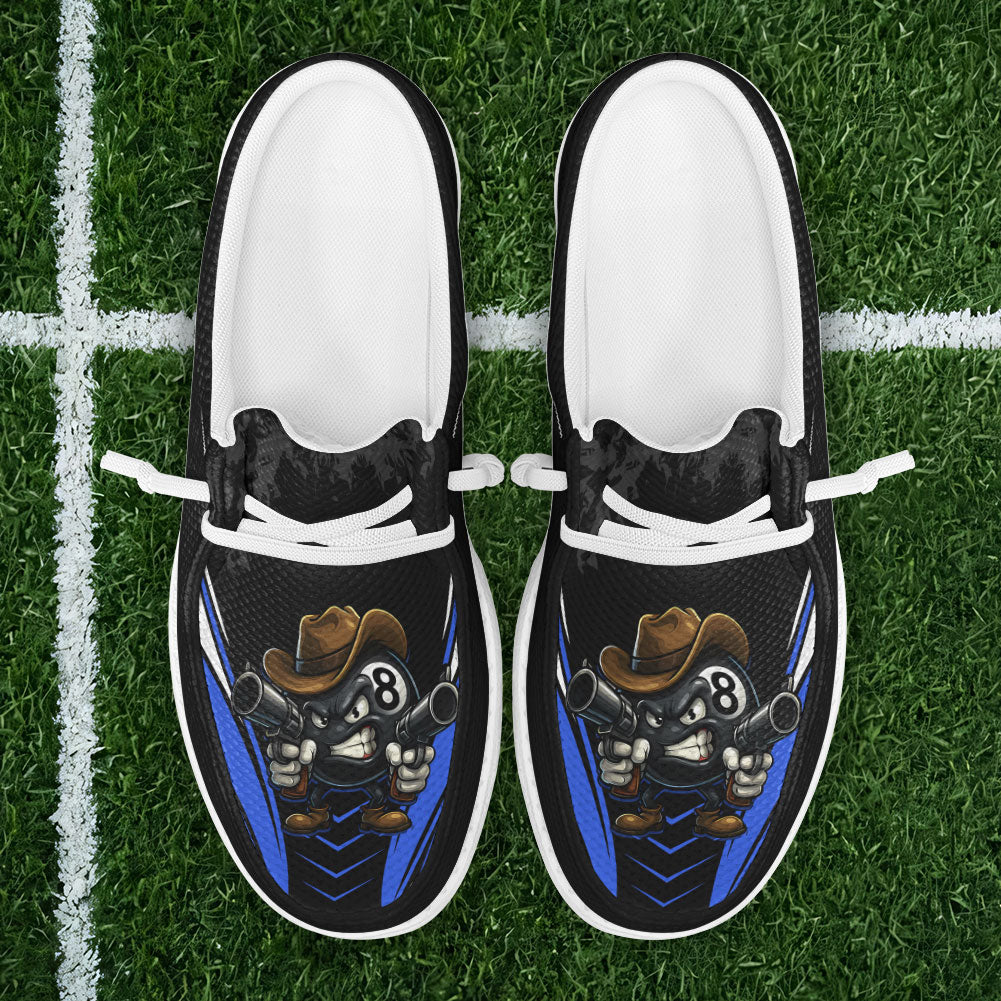 Cowboy 8 Ball Cartoon Style Lace Up Loafers 2026