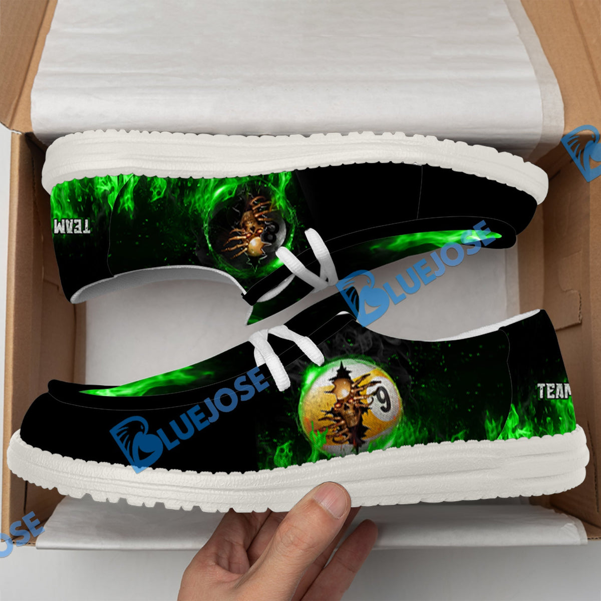 Billiards Ball 8 And 9 Fire Crack Lace Up Loafers 2026