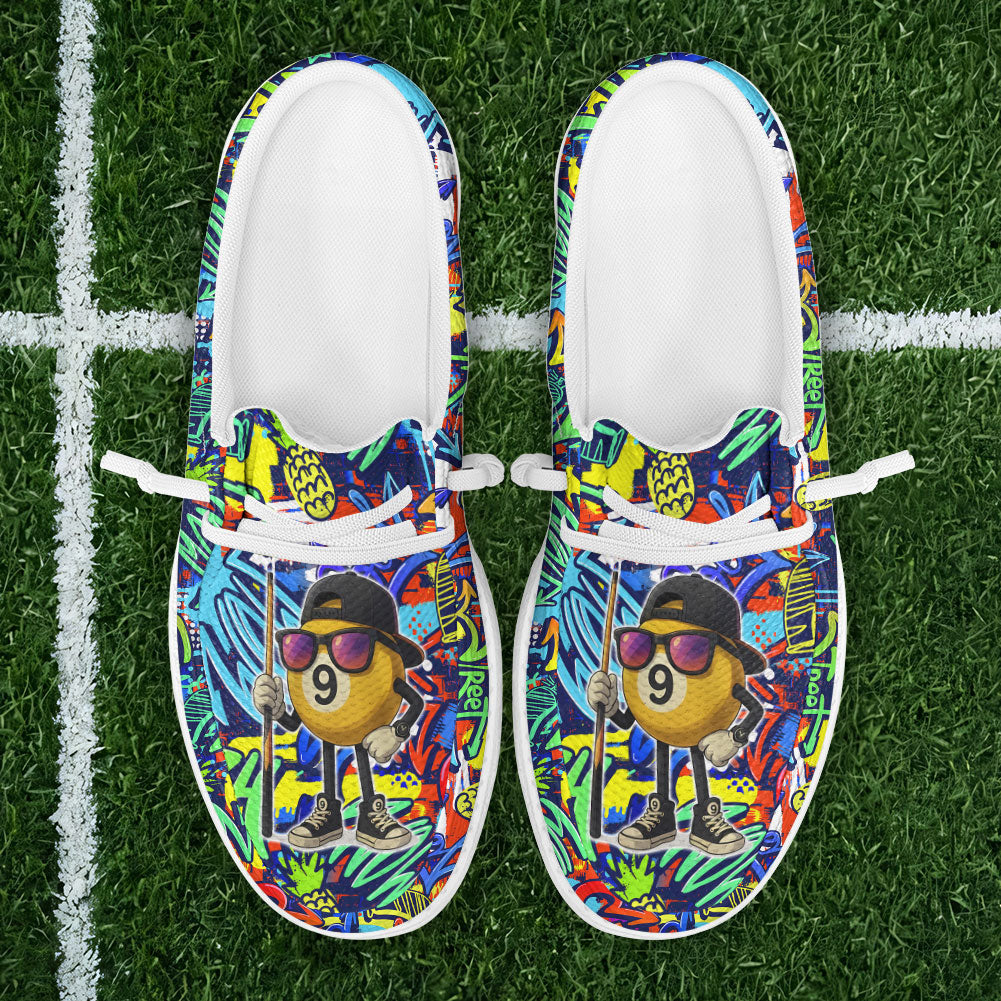 Ball 9 Beer Crown Pool Tee Funny Bar Lace Up Loafers 2026
