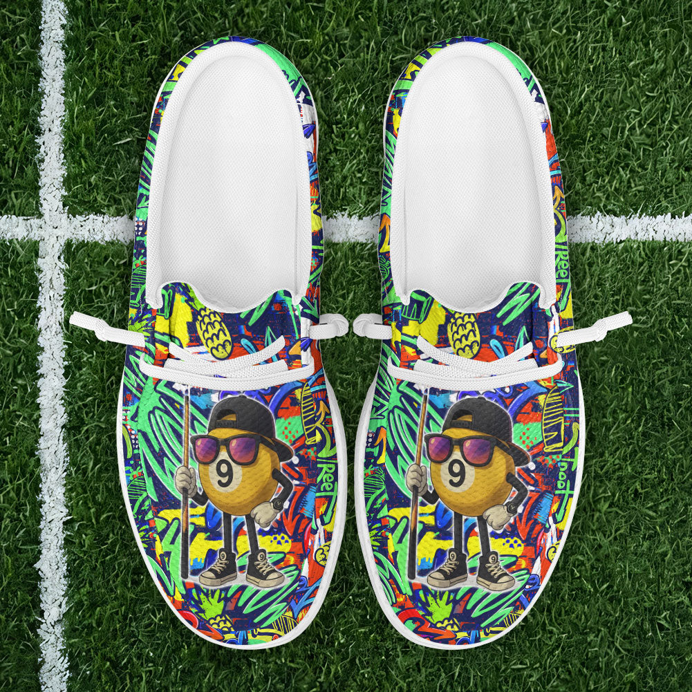 Ball 9 Beer Crown Pool Tee Funny Bar Lace Up Loafers 2026