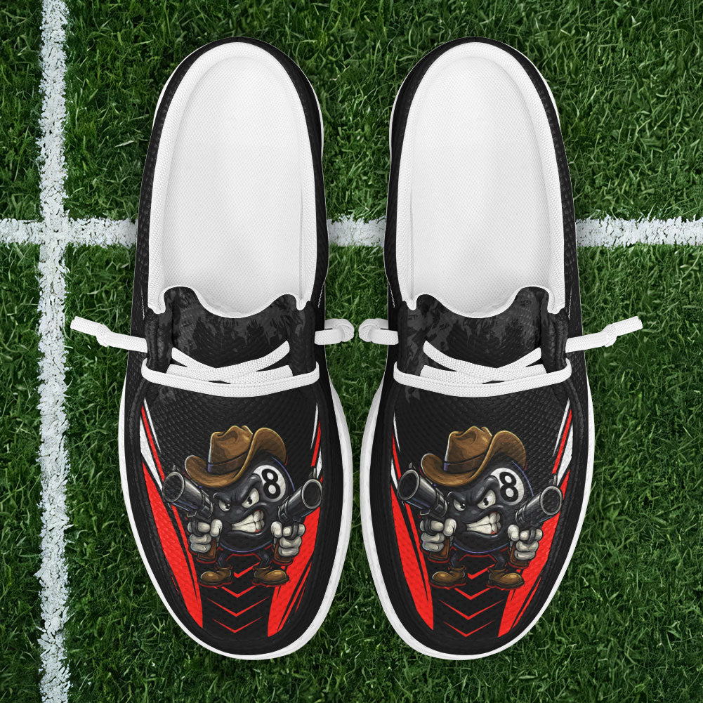 Cowboy 8 Ball Cartoon Style Lace Up Loafers 2026