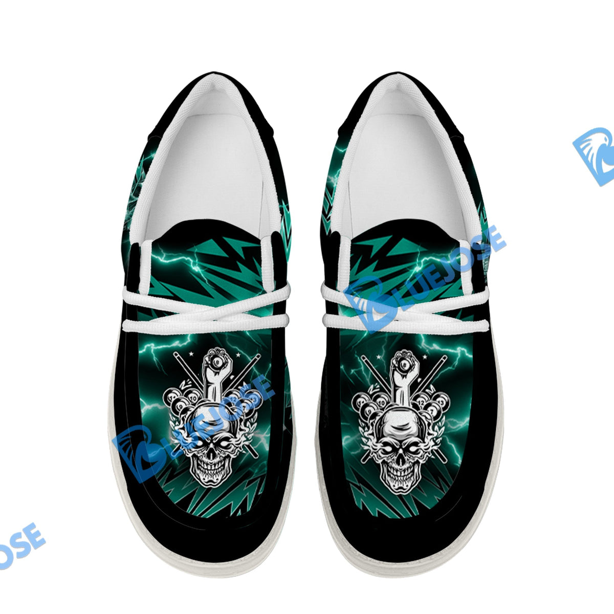 Billiards Ball 8 Deadly Thunder Lace Up Loafers 2026