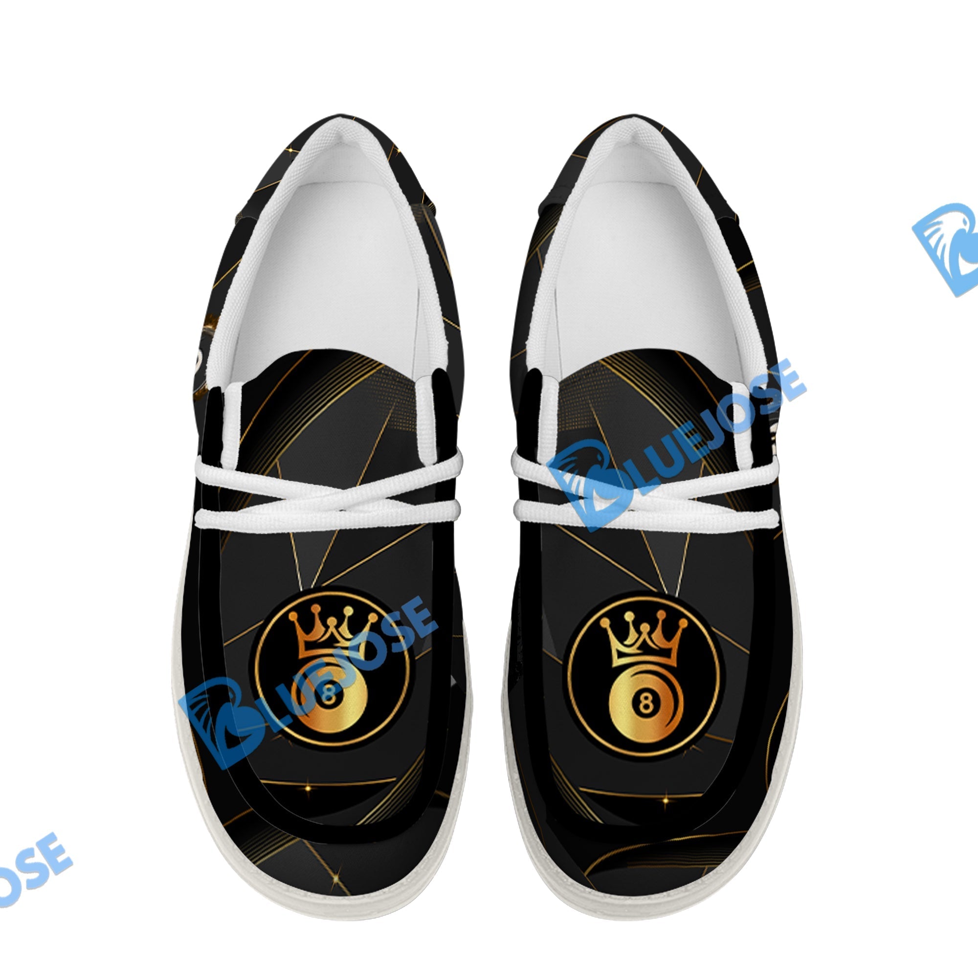 Billiards 8 Ball Flame Luxury Lace Up Loafers 2026