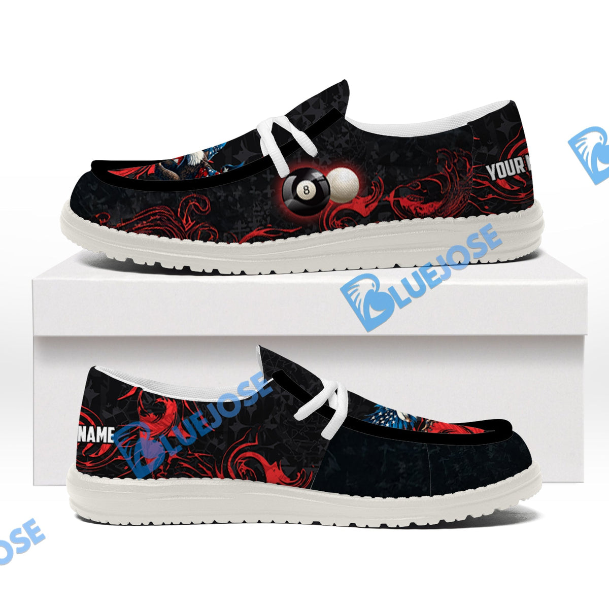 Billiards 8 Ball Almighty American Eagle Lace Up Loafers 2026