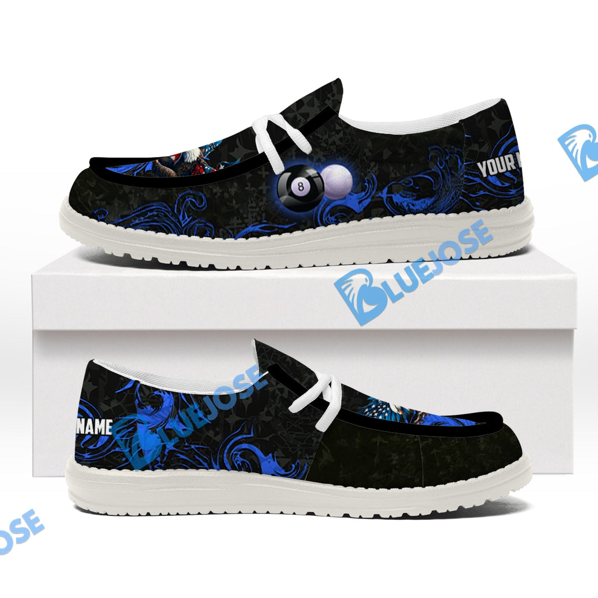 Billiards 8 Ball Almighty American Eagle Lace Up Loafers 2026